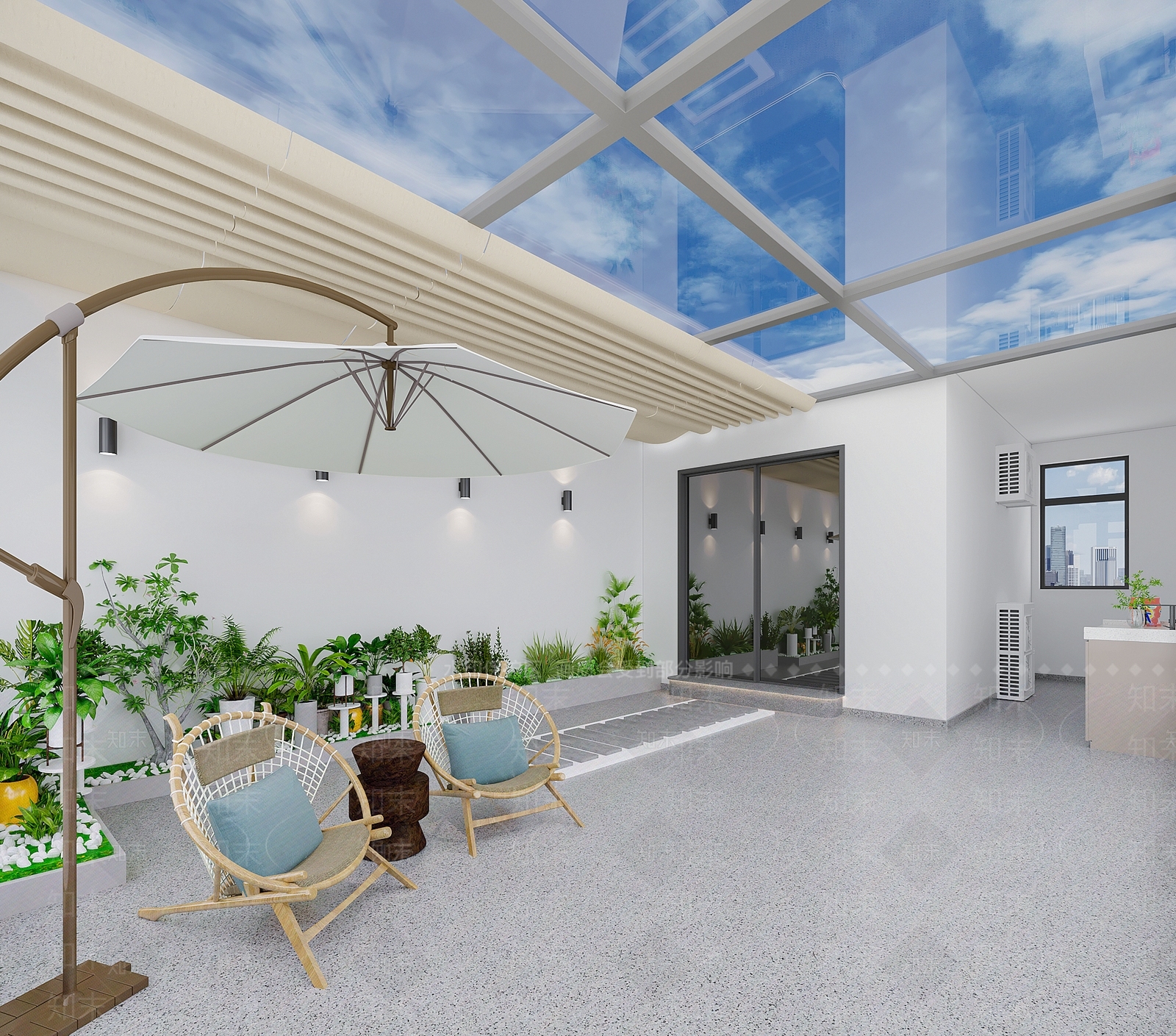 现代简约阳台3D模型下载【ID:1186770183】