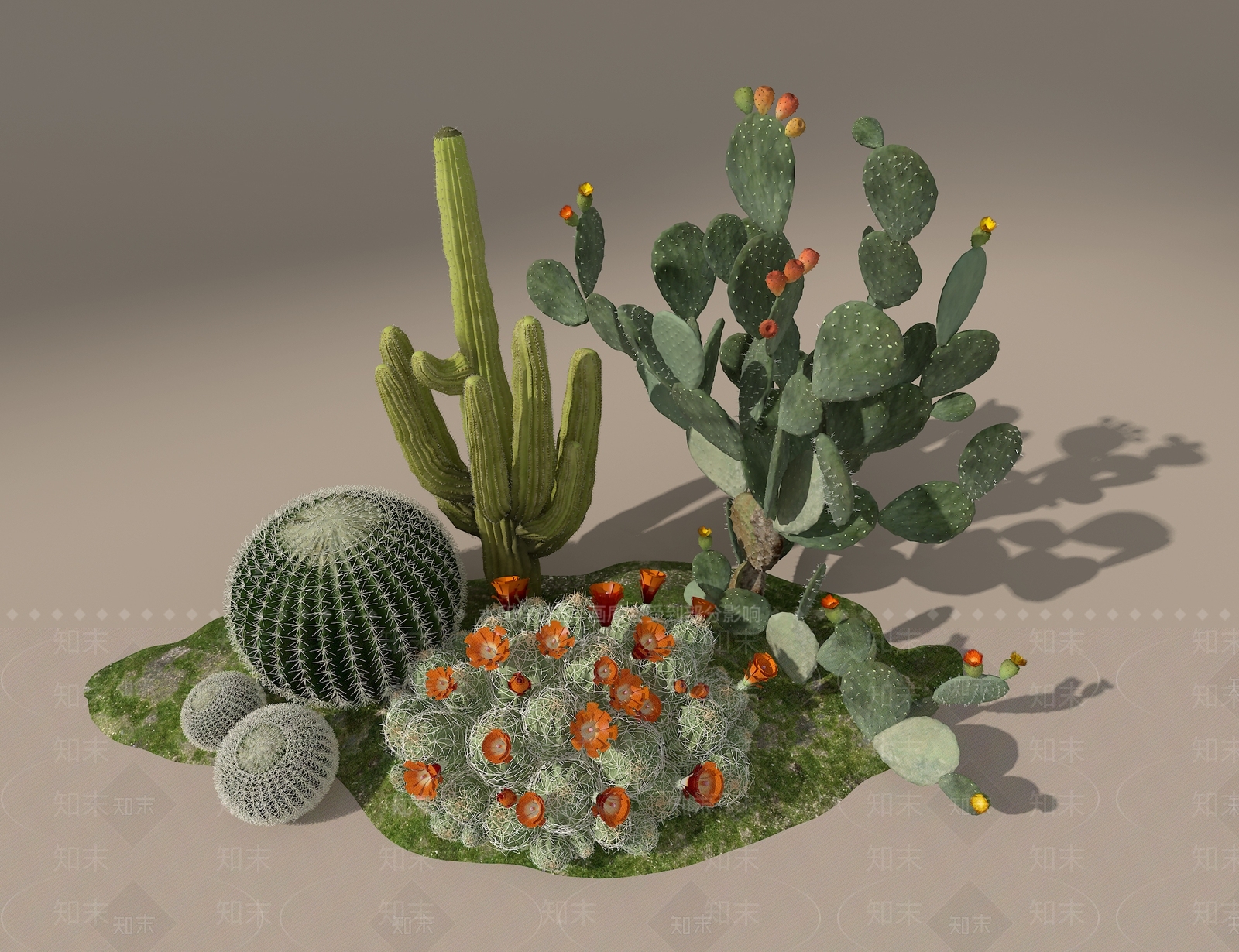 植物堆3D模型下载【ID:1186771842】