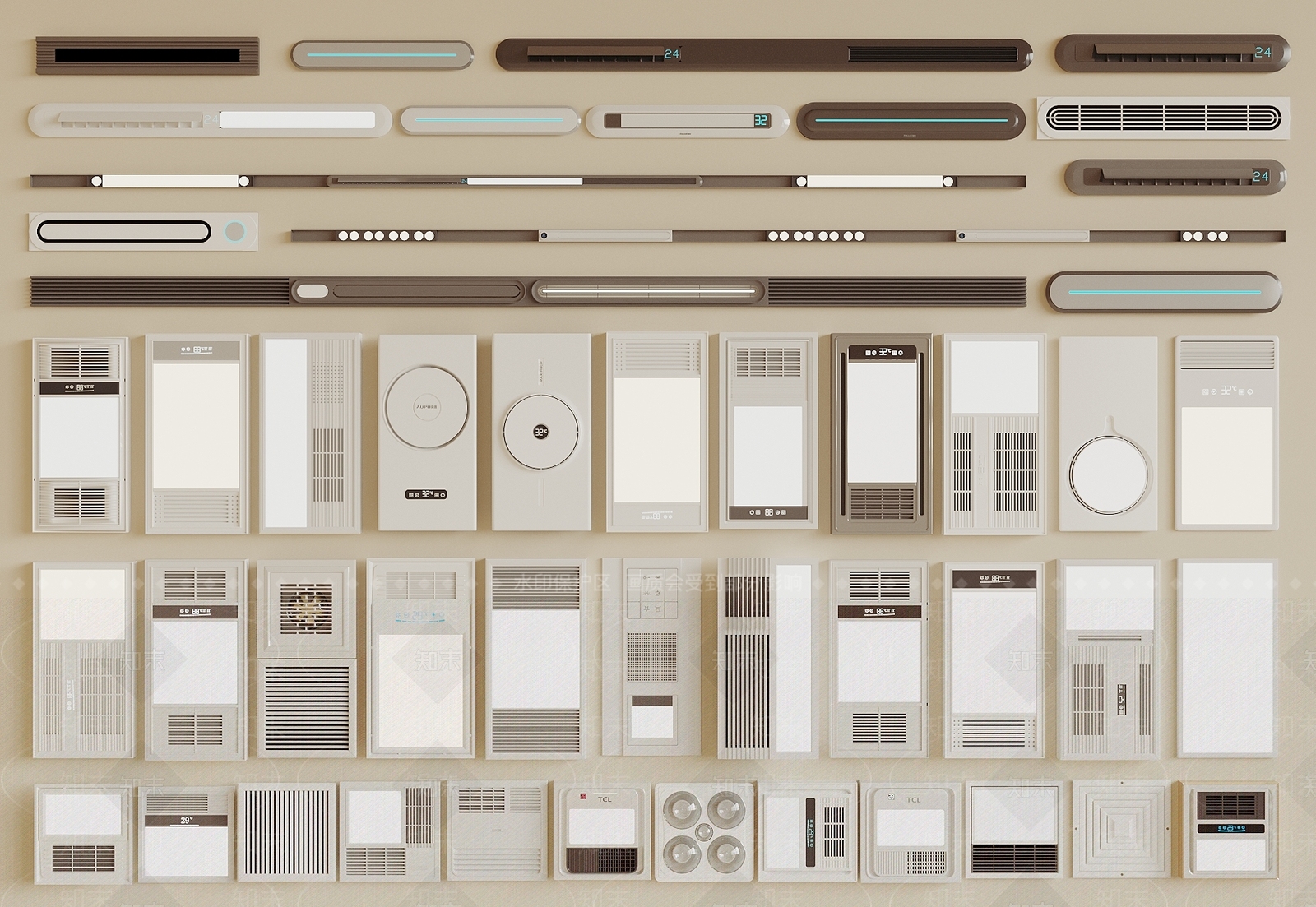 浴霸3D模型下载【ID:1186783817】