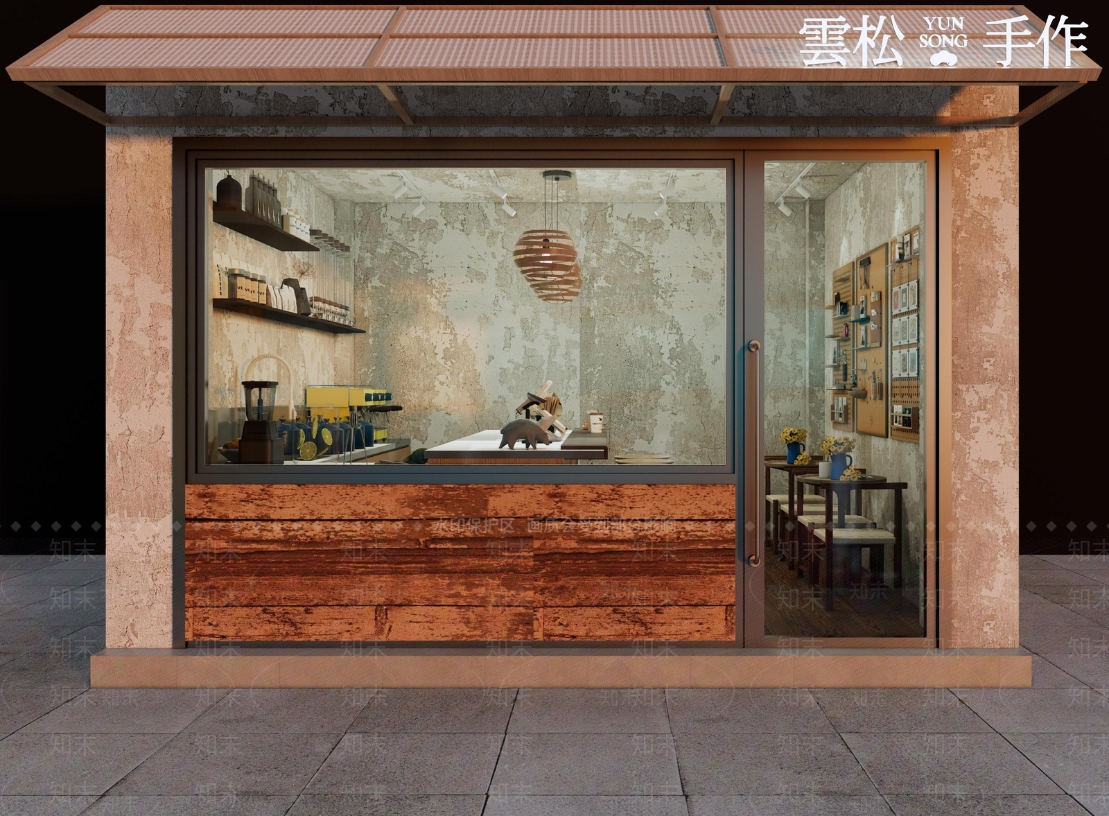 现代咖啡厅SU模型下载【ID:1186797619】
