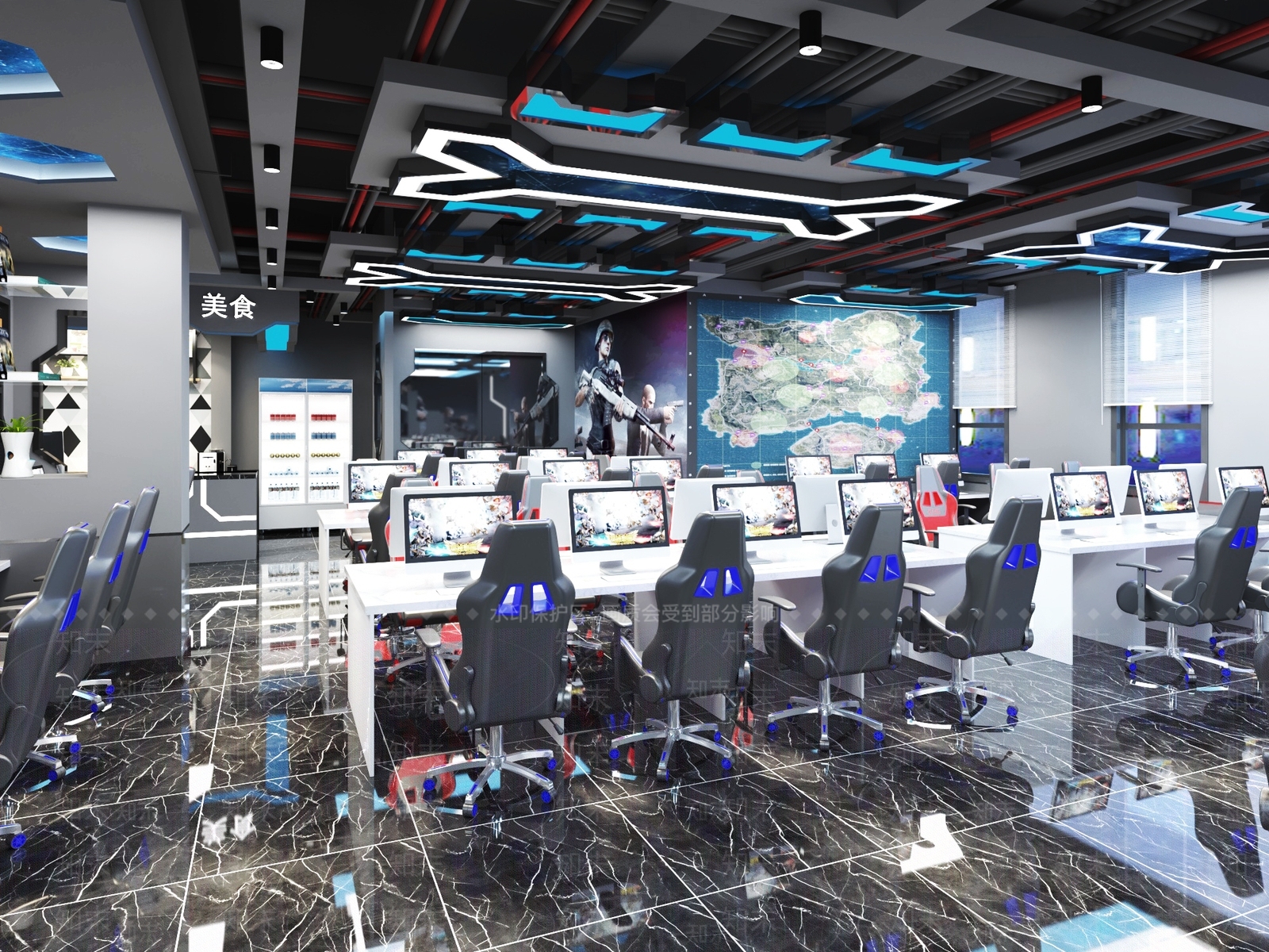 现代电竞房3D模型下载【ID:1186799061】