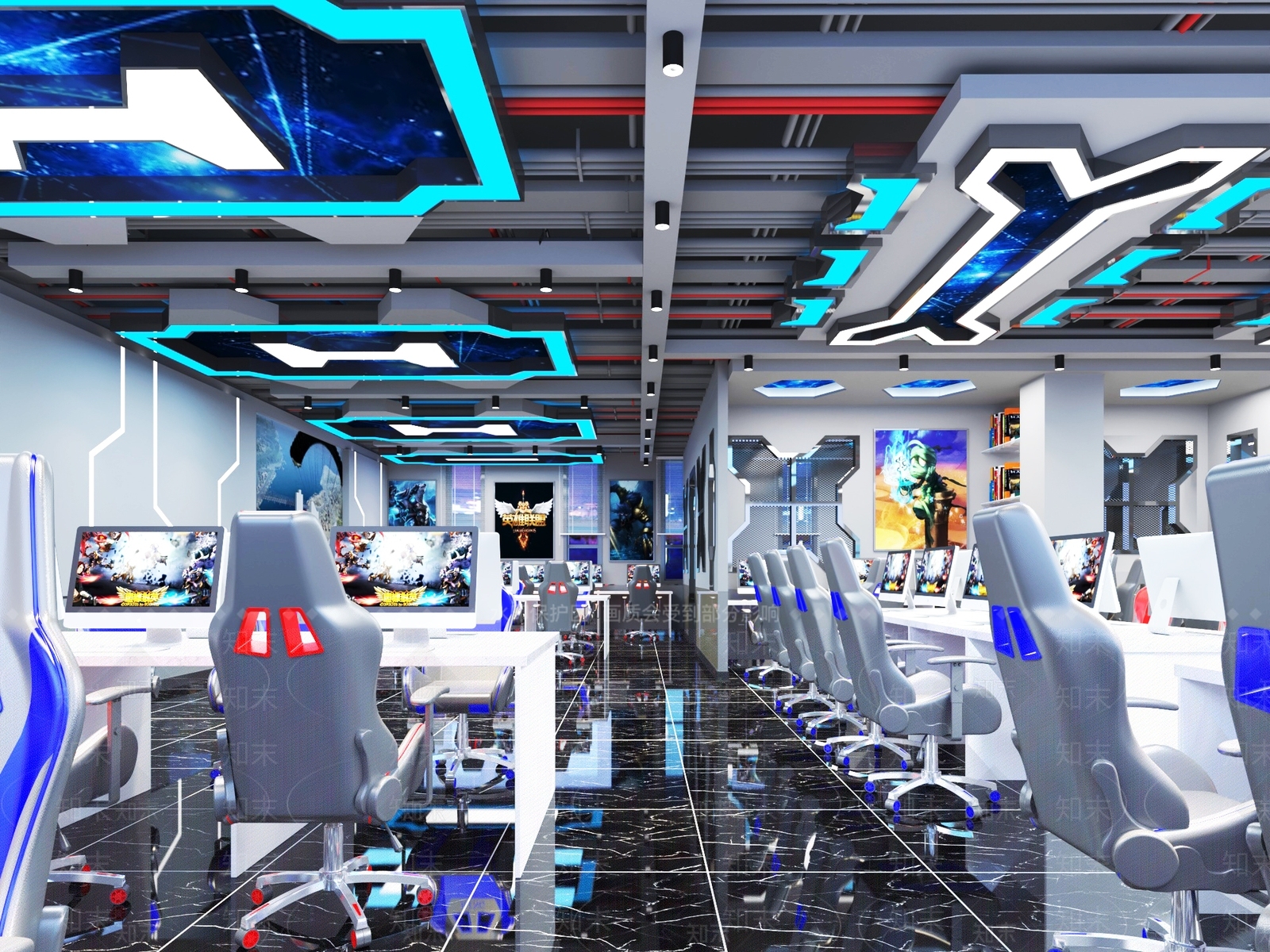现代电竞房3D模型下载【ID:1186799061】