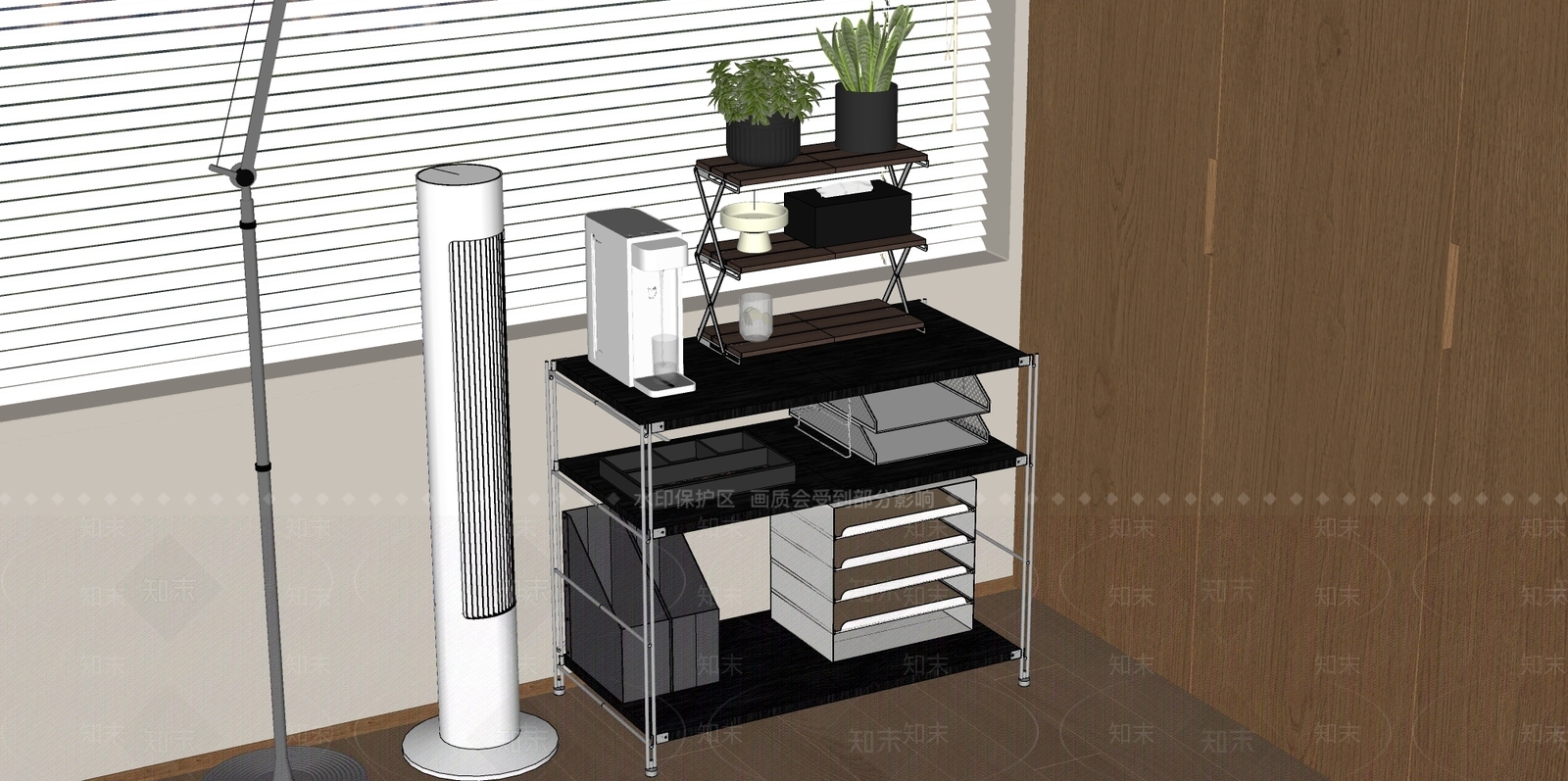 现代储物柜SU模型下载【ID:1186799897】