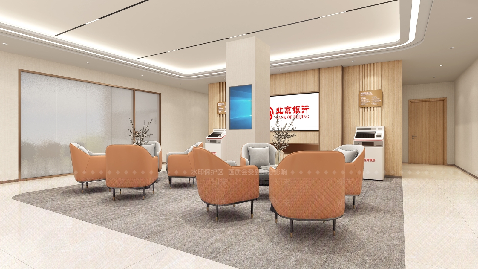 现代银行3D模型下载【ID:1186801824】