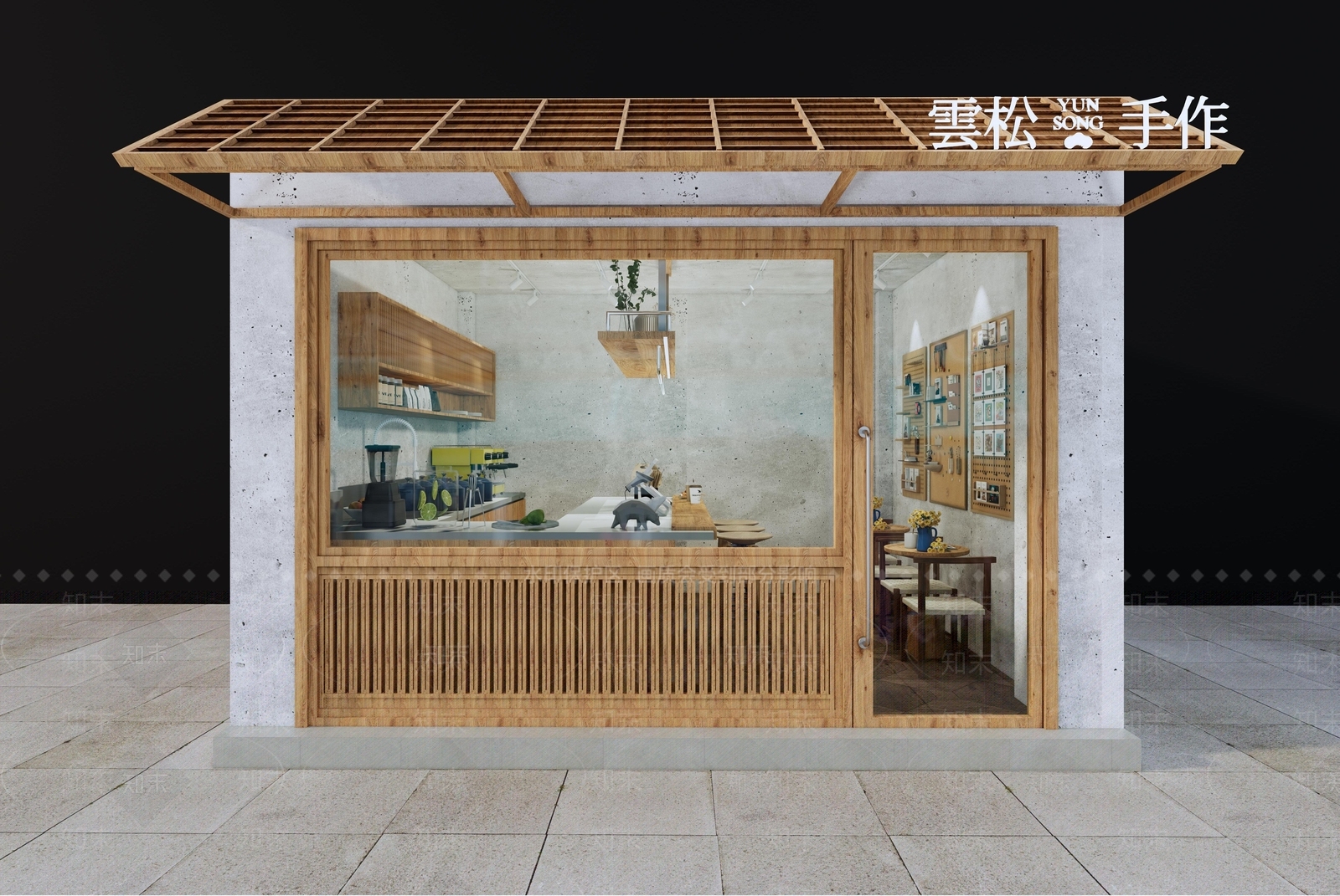 现代咖啡厅SU模型下载【ID:1186805346】