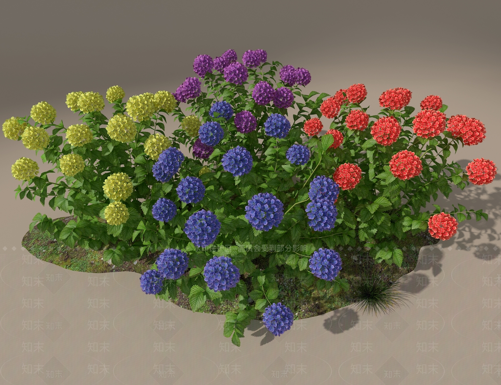 花草组合3D模型下载【ID:1186811571】