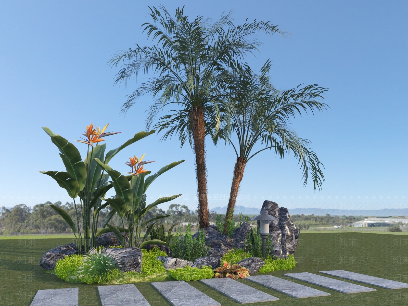 植物堆3D模型下载【ID:1186814262】