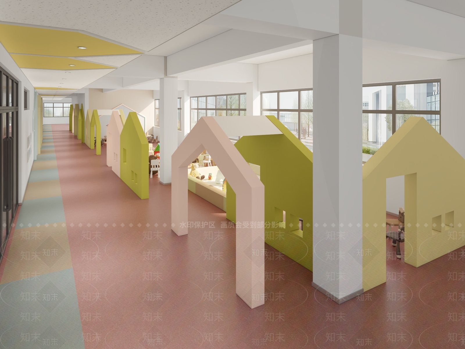 现代幼儿园3D模型下载【ID:1186821303】