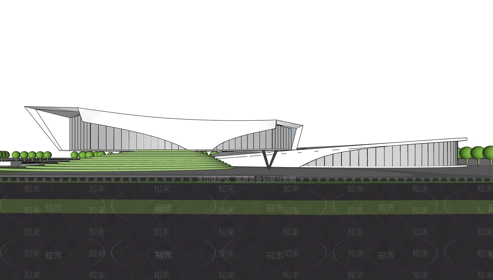 现代小公建SU模型下载【ID:1186824364】
