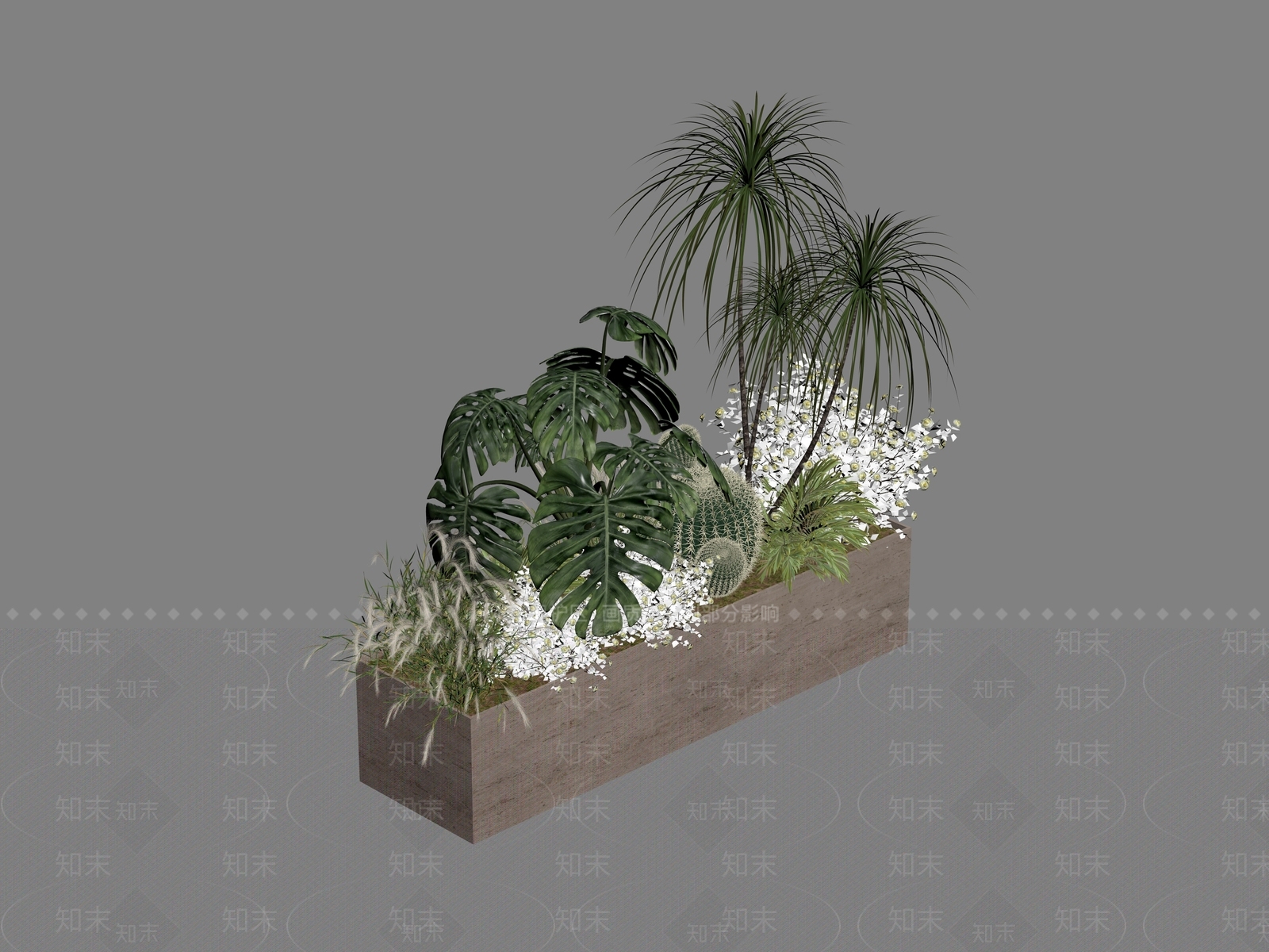 植物组合SU模型下载【ID:1186827963】