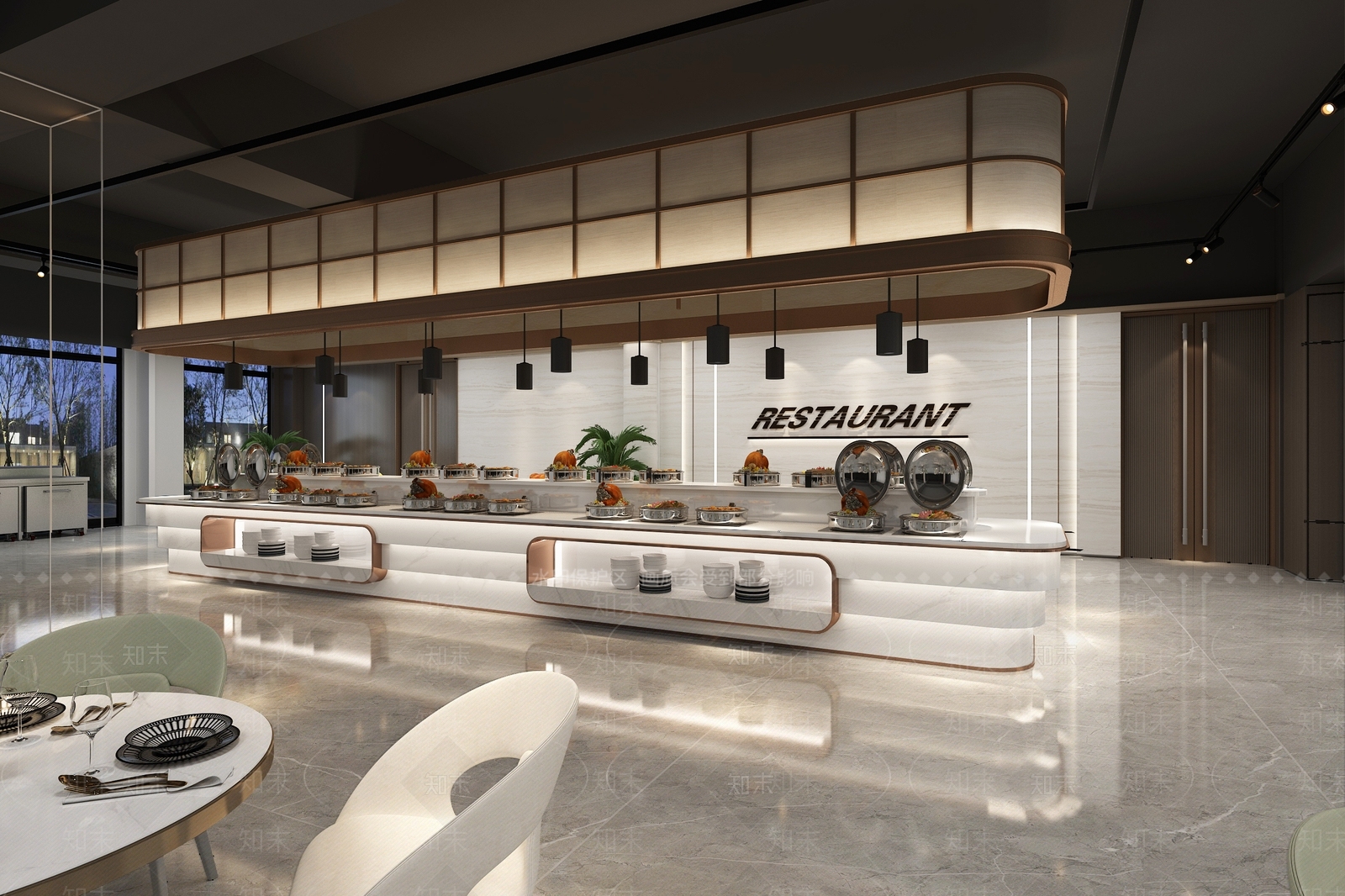 现代酒店大堂3D模型下载【ID:1215037145】