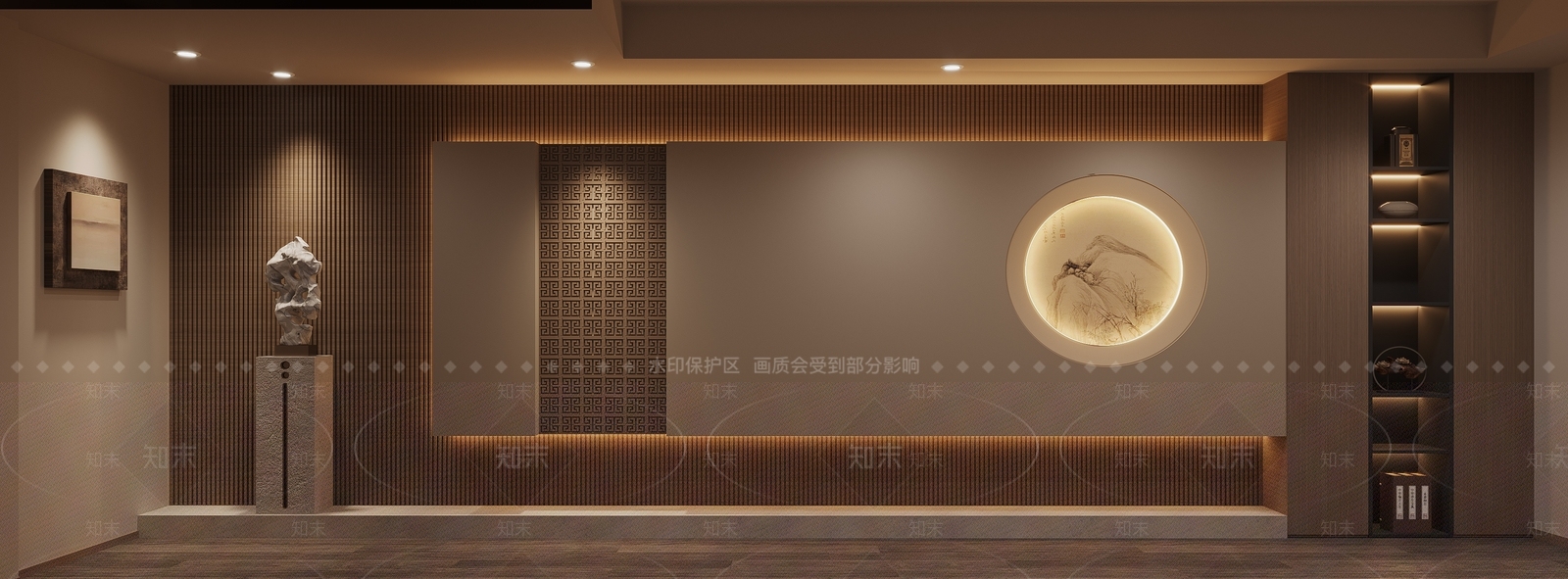 新中式茶室3D模型下载【ID:1186842075】