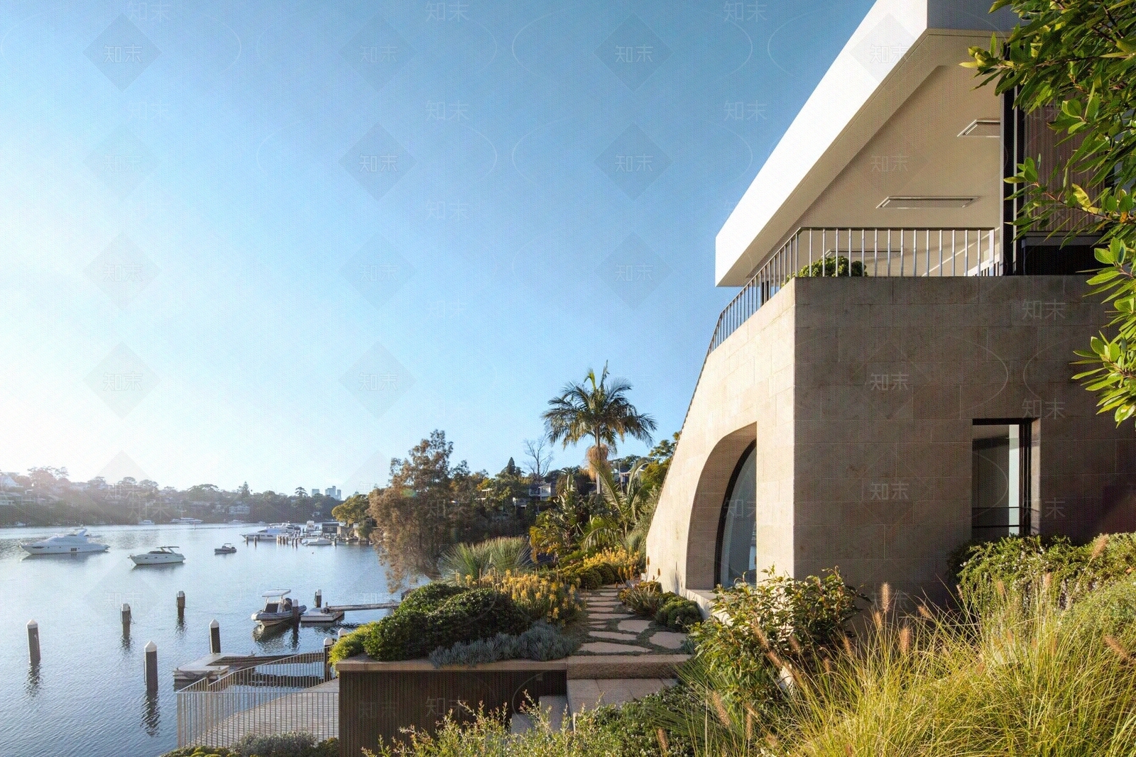 现代轻奢小区外景贴图下载【ID:1186841852】