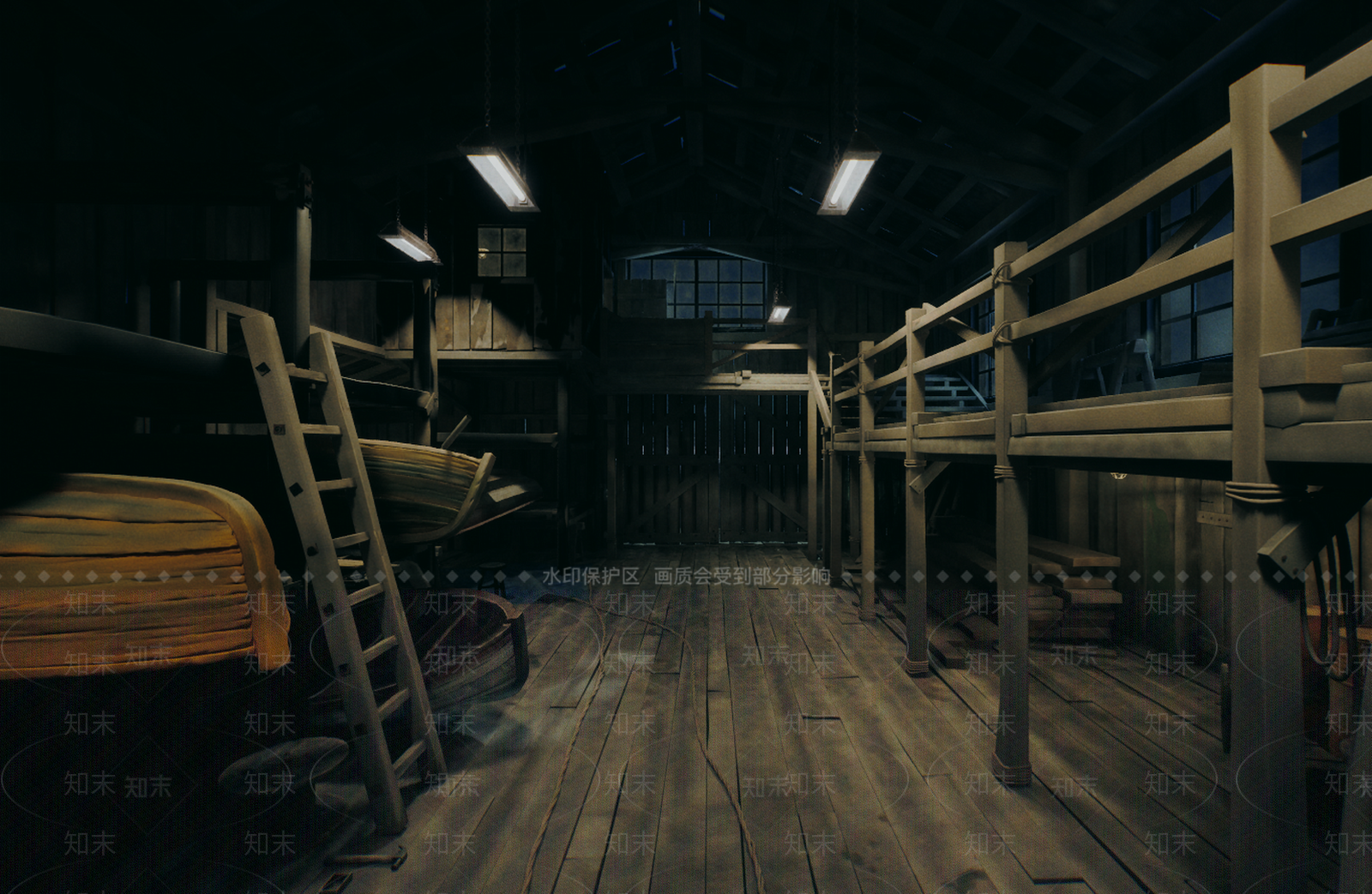 复古古建3D模型下载【ID:1186845658】