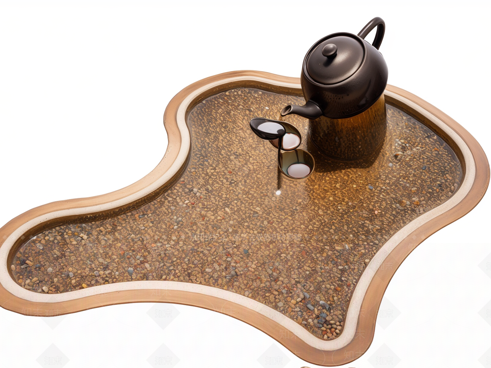 现代中式喷泉SU模型下载【ID:1186846157】