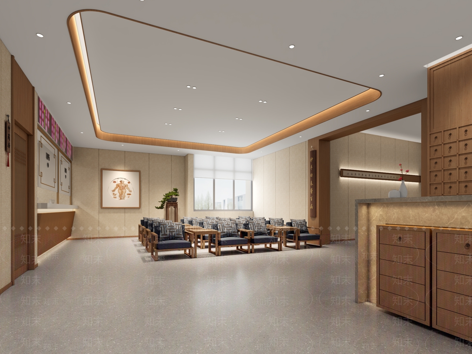 新中式医院3D模型下载【ID:1186850975】