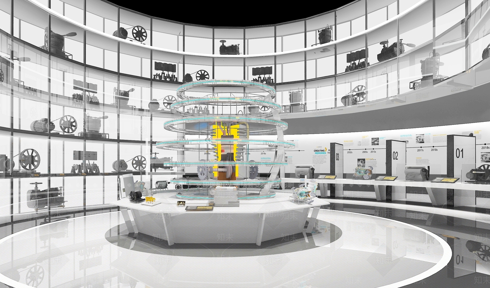 现代工业汽车展厅SU模型下载【ID:1186853821】