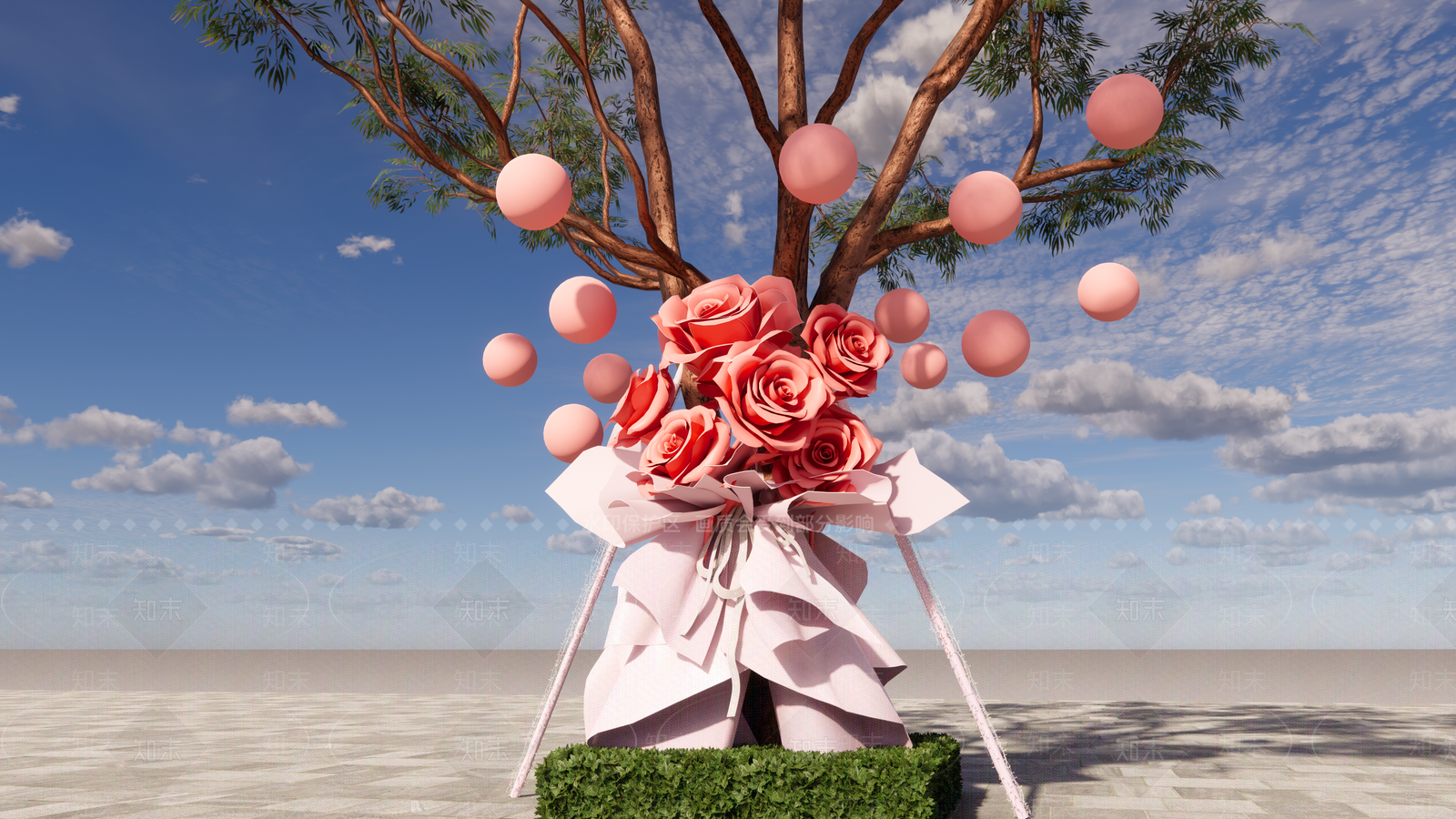 现代商业景观SU模型下载【ID:1186857756】