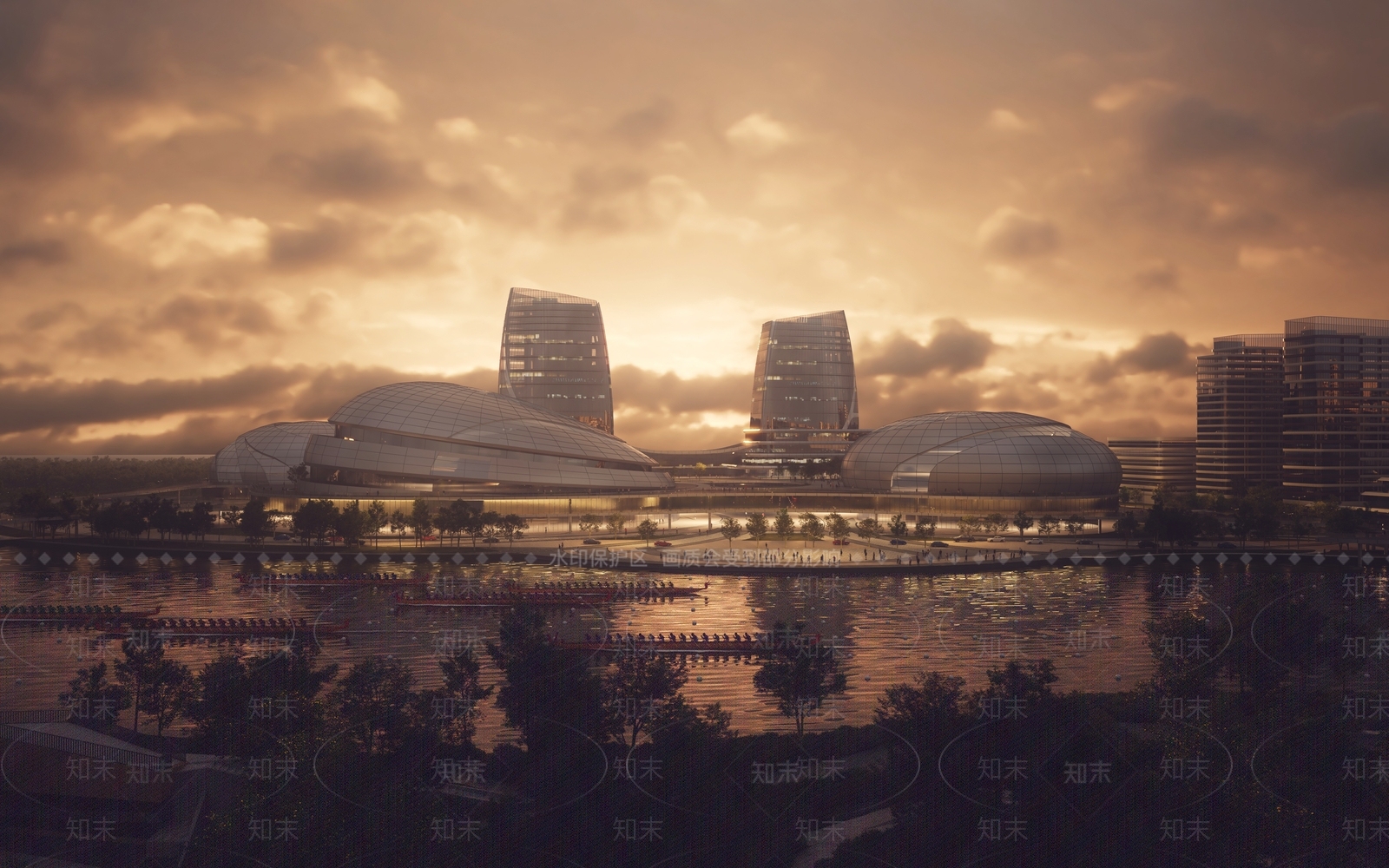 现代体育馆外观3D模型下载【ID:1186858431】