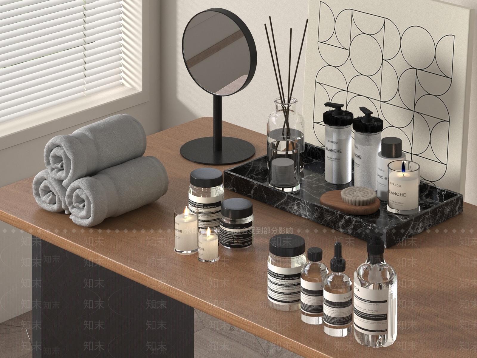洗浴用品3D模型下载【ID:1186859093】