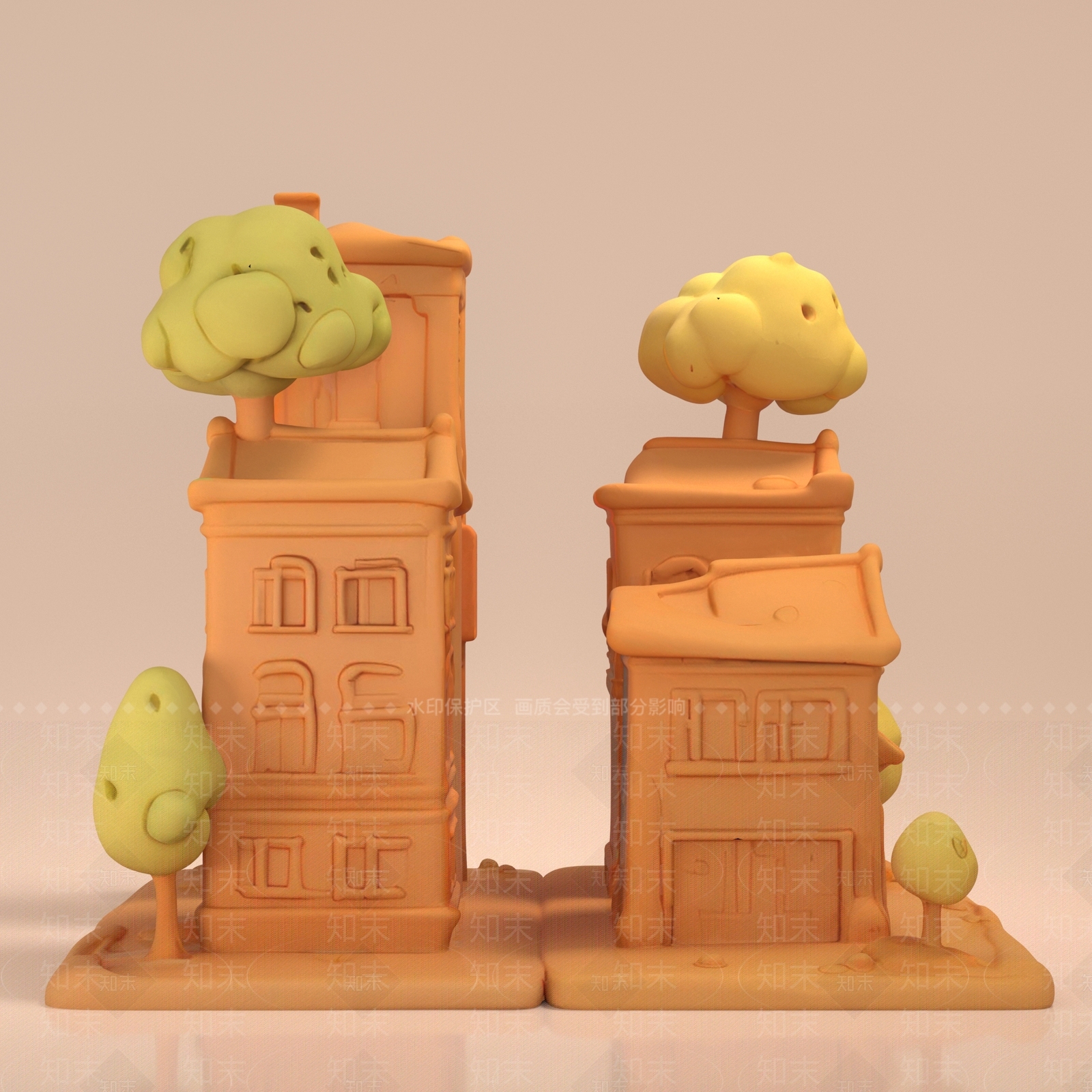 现代艺术风格建筑3D模型下载【ID:1186859253】