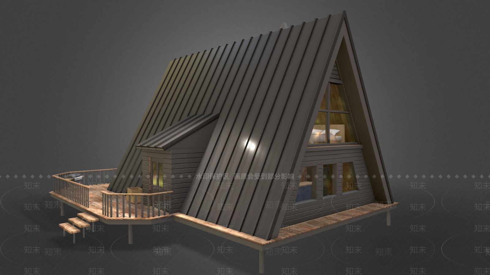 现代艺术风格建筑3D模型下载【ID:1186867538】