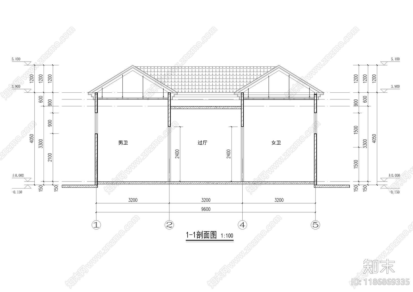现代公厕cad施工图下载【ID:1186869335】
