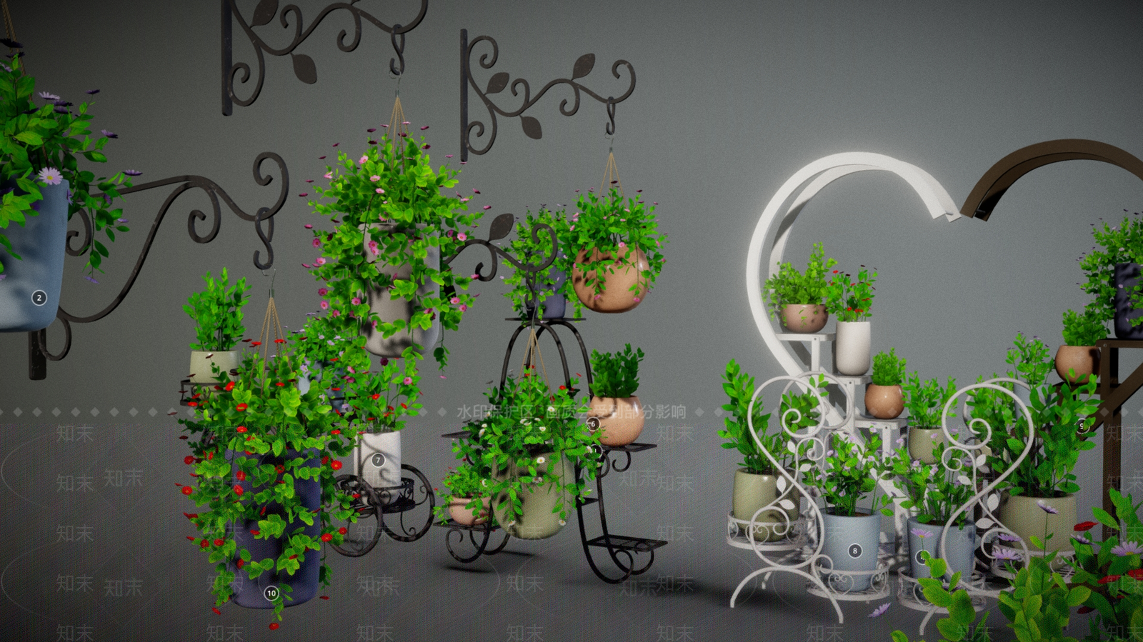 盆栽3D模型下载【ID:1186875021】