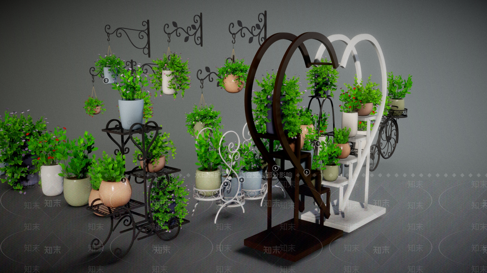 盆栽3D模型下载【ID:1186875021】