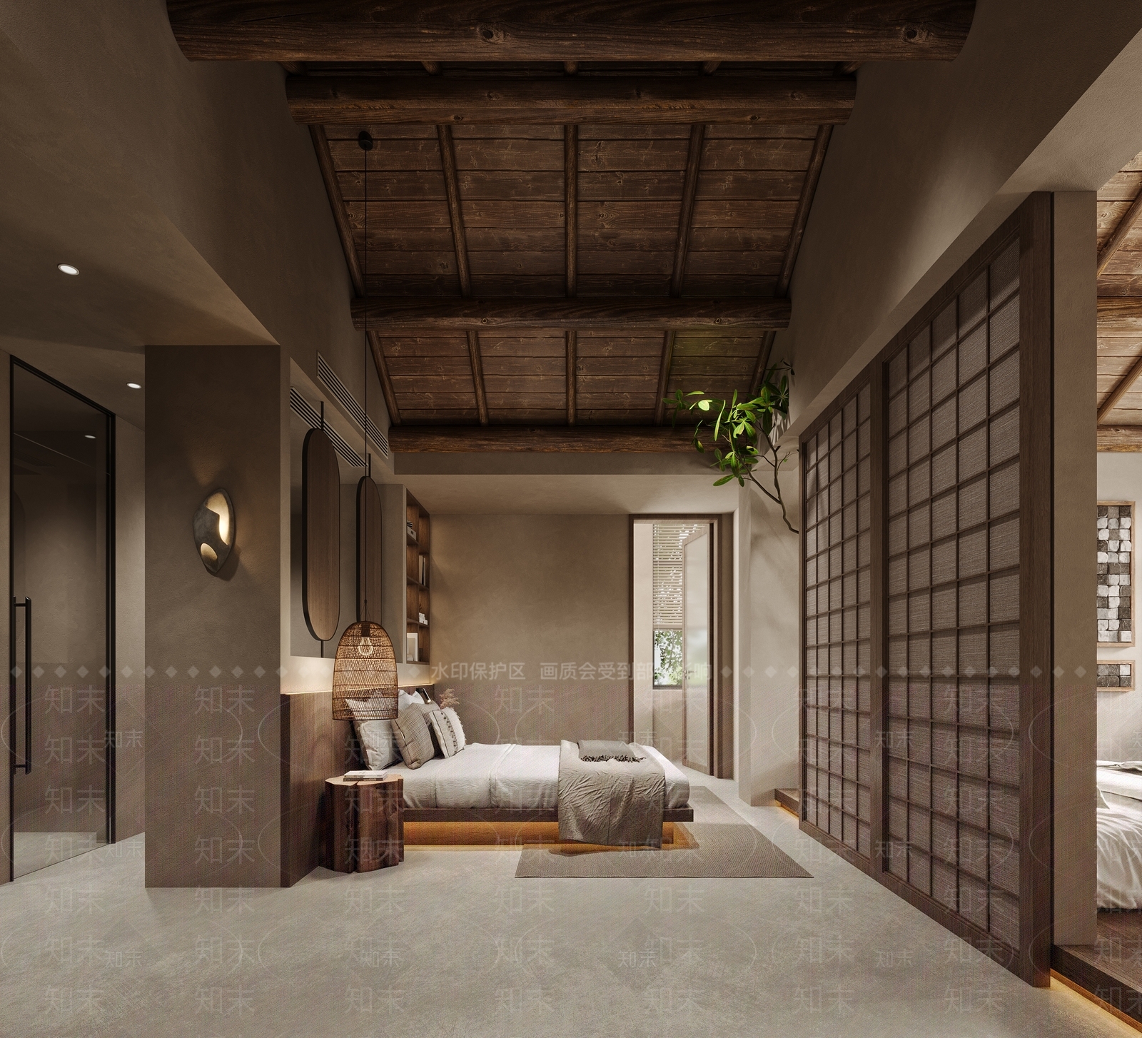 侘寂民宿3D模型下载【ID:1186873618】
