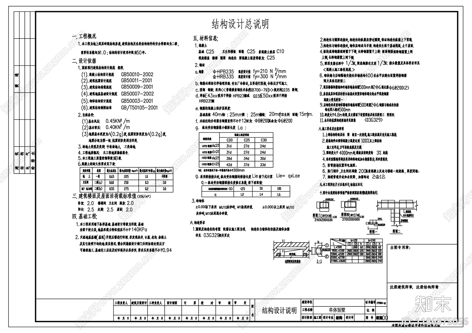 现代设计说明施工图下载【ID:1186875056】