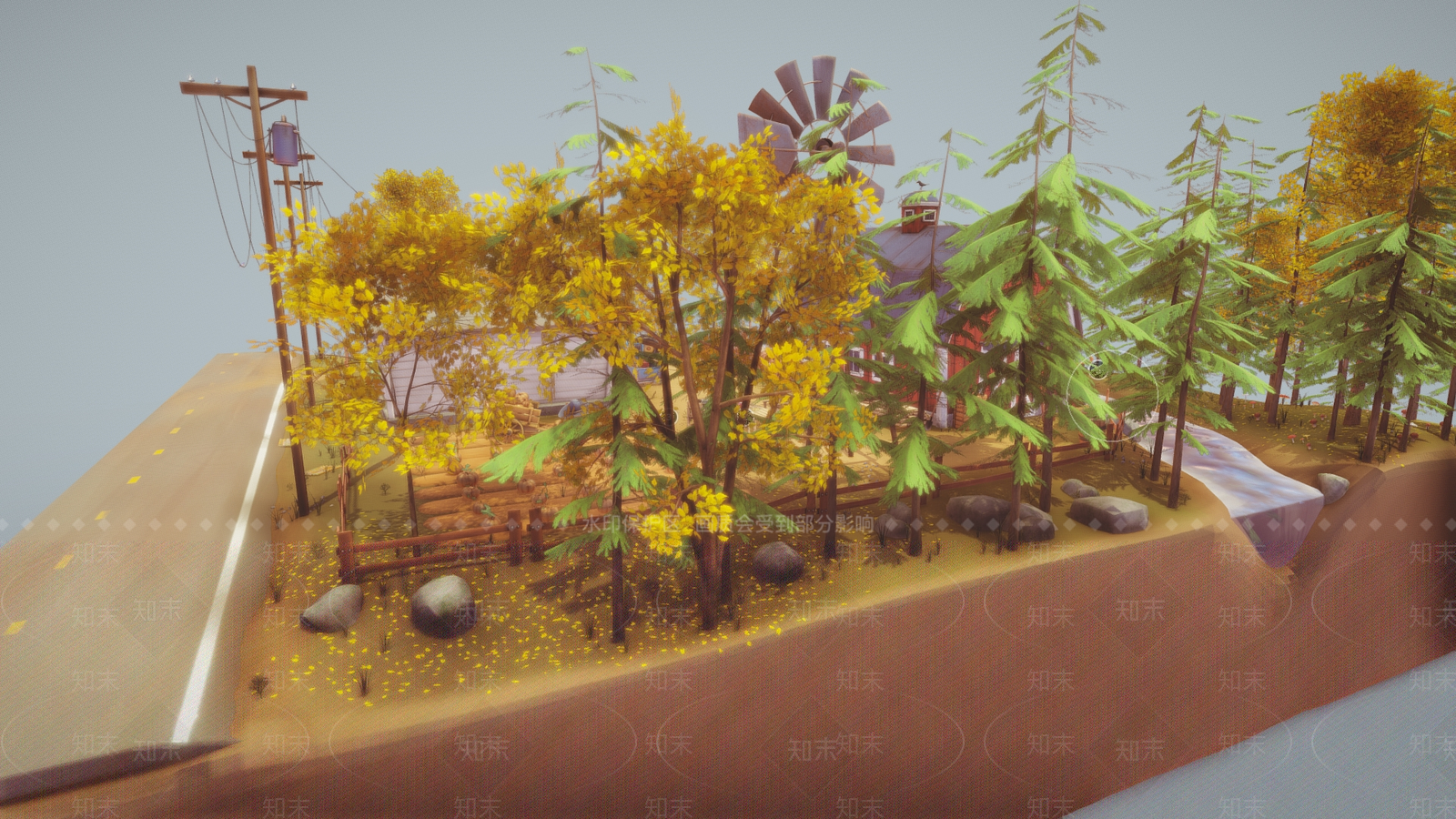 现代艺术风格建筑3D模型下载【ID:1186891600】