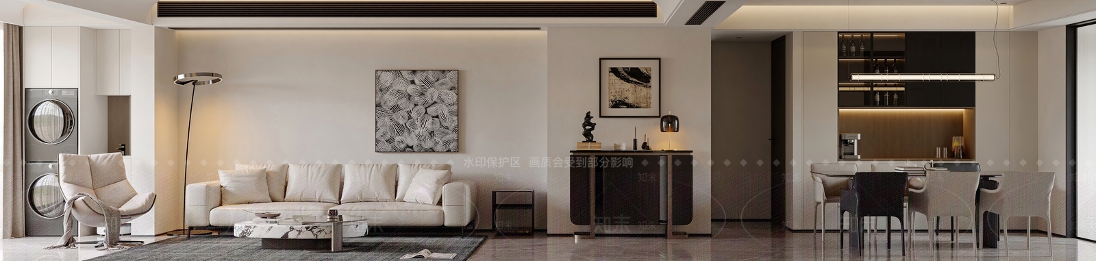 现代书房3D模型下载【ID:1215035641】