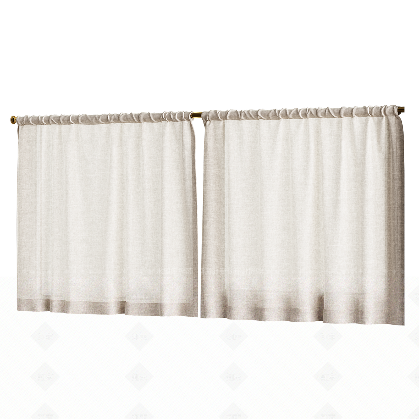 新中式现代门帘3D模型下载【ID:1186889798】