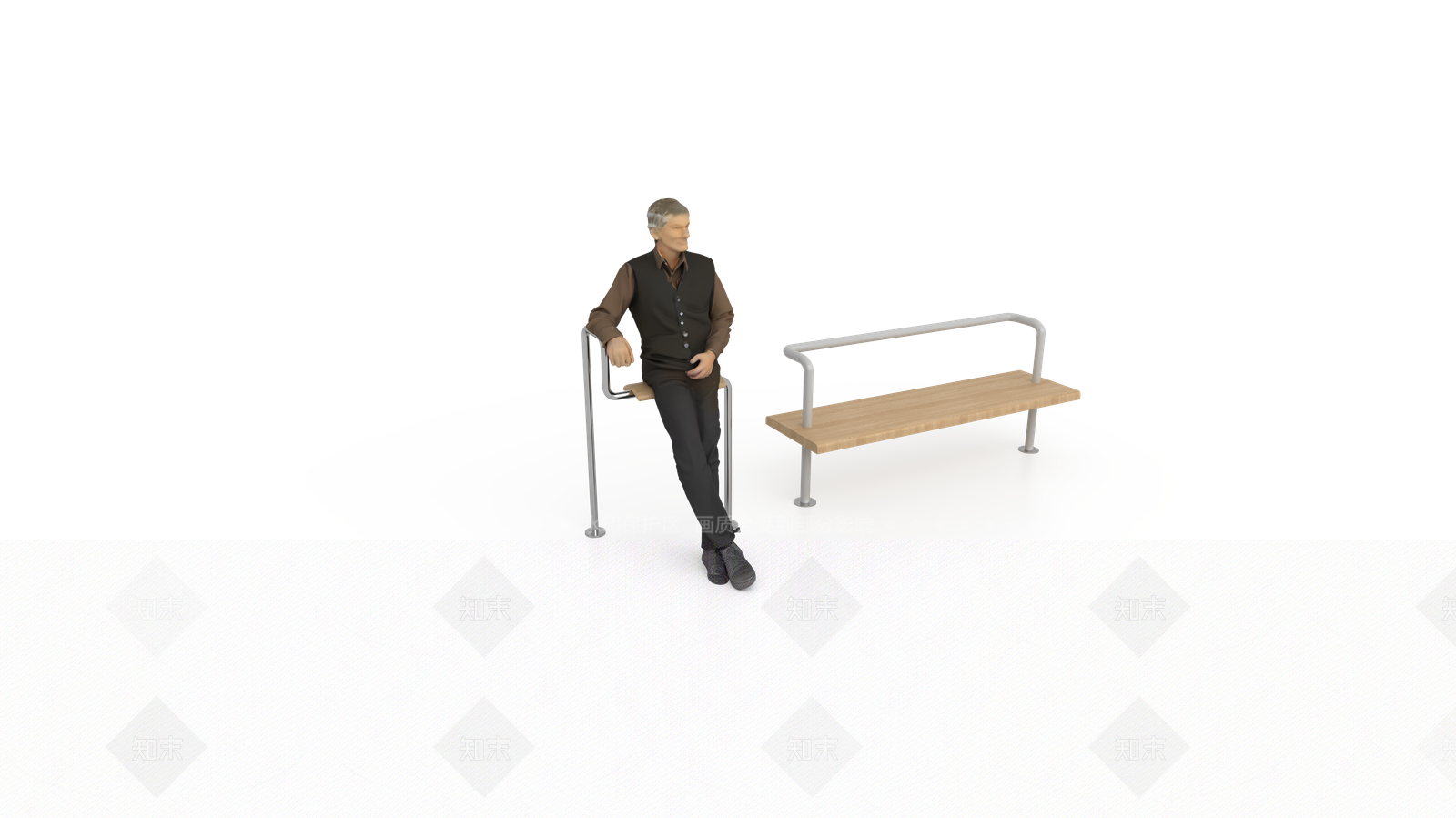 现代户外椅3D模型下载【ID:1186895526】