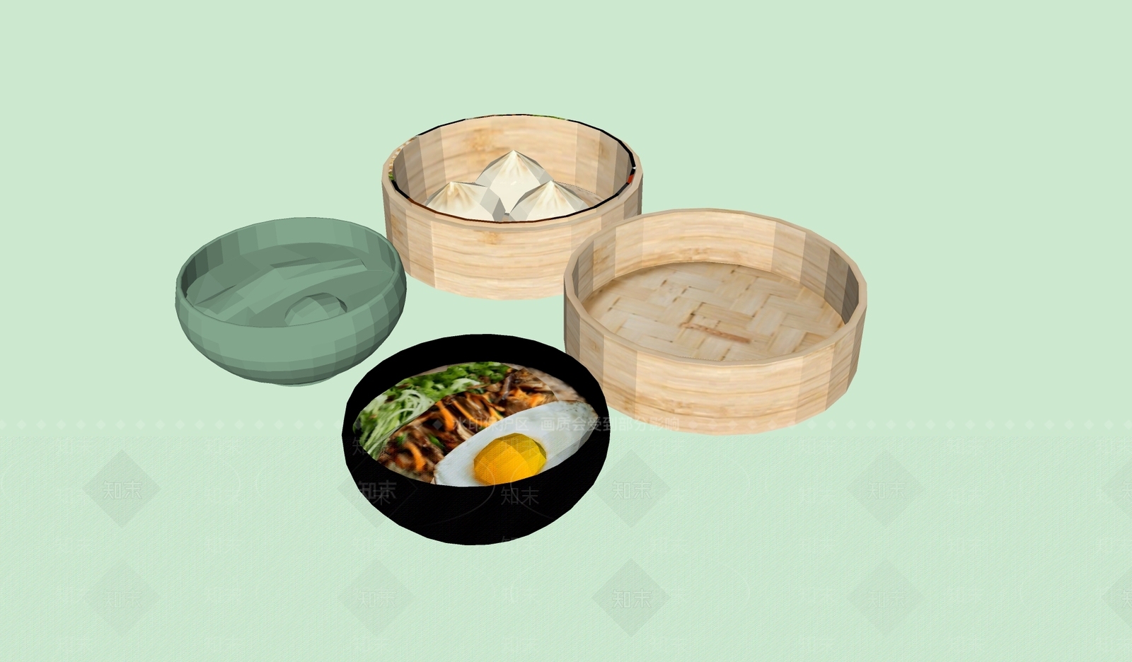 餐具SU模型下载【ID:1186902376】