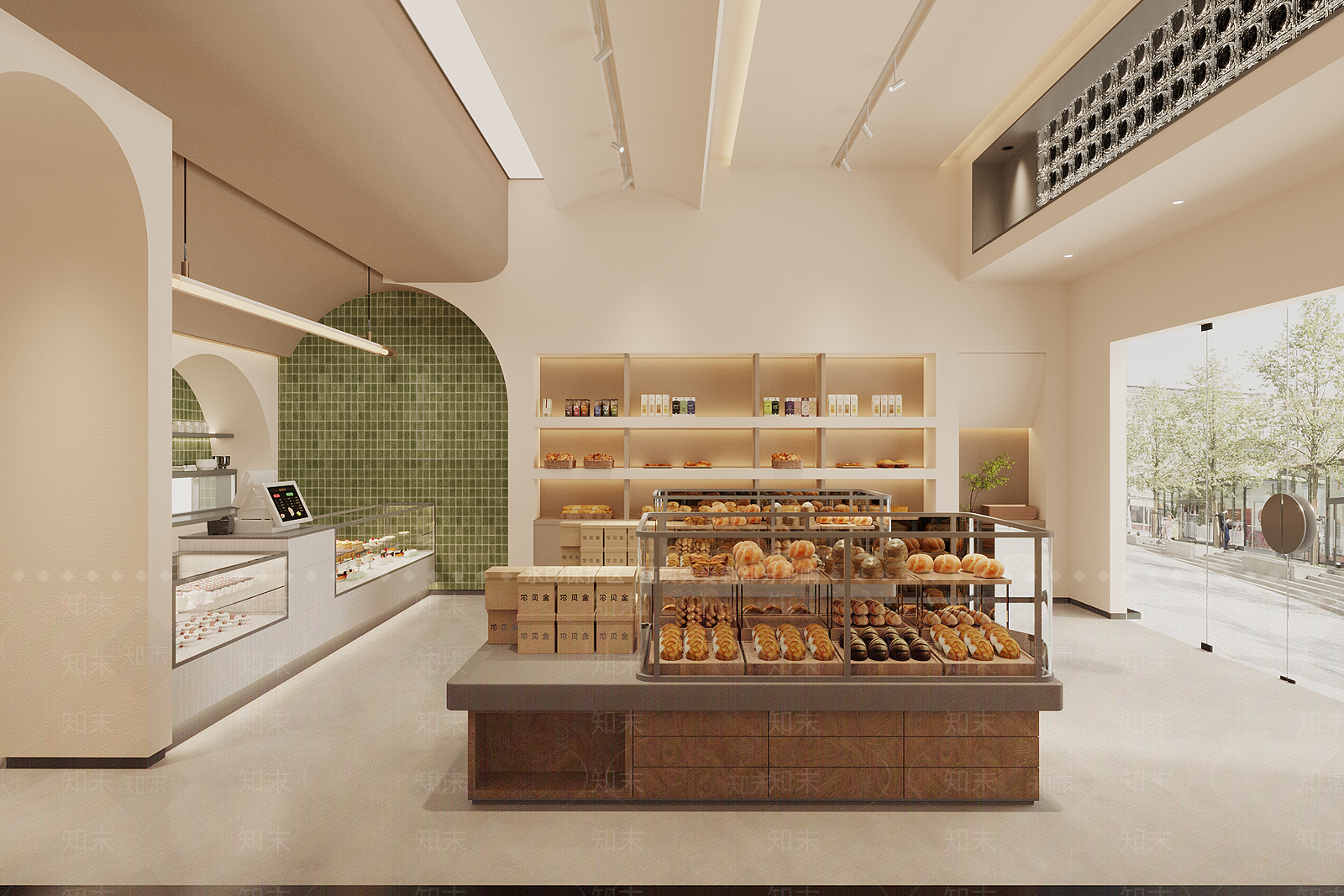 侘寂甜品面包店SU模型下载【ID:1186902945】