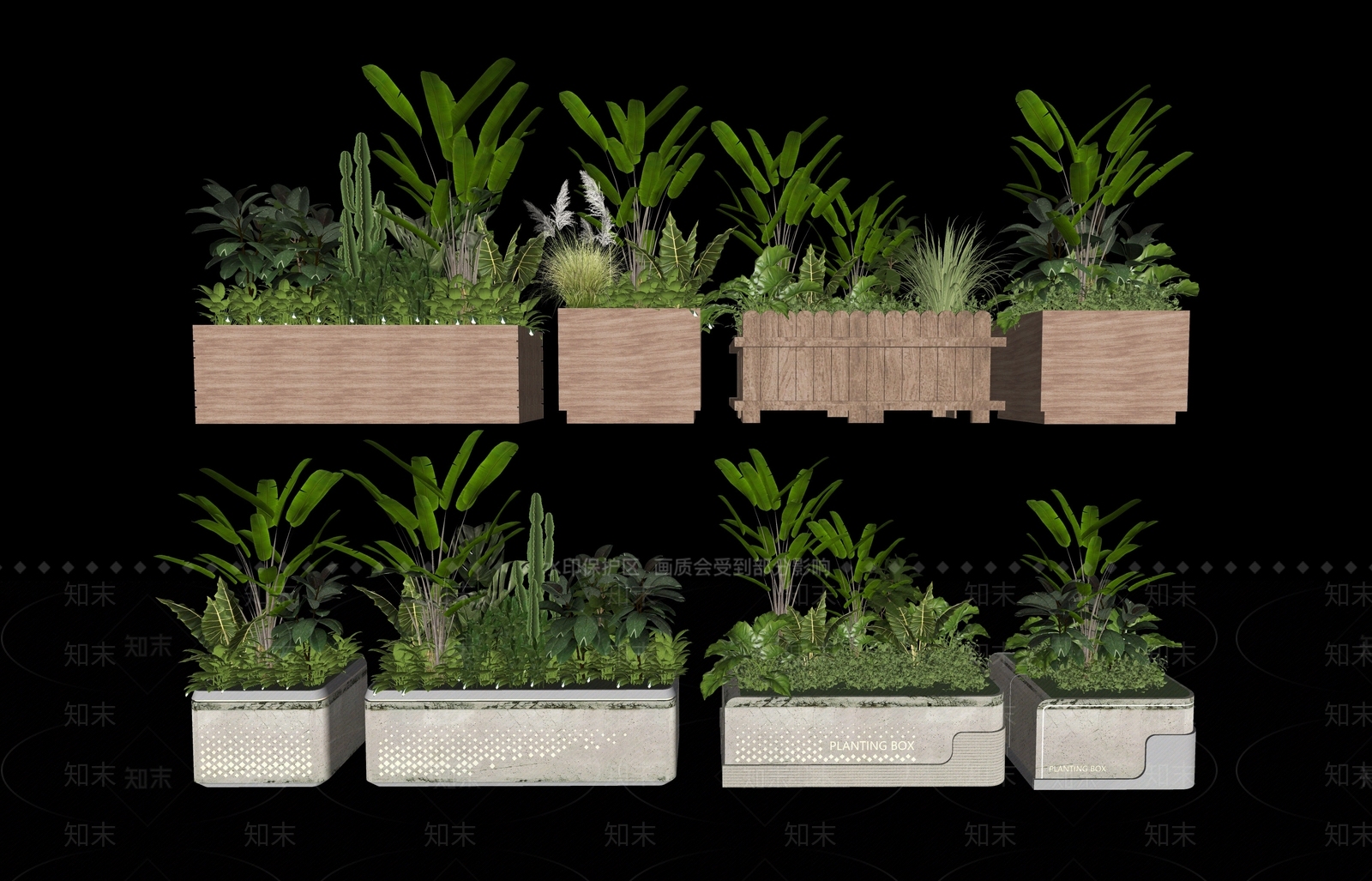 植物组合SU模型下载【ID:1186909695】