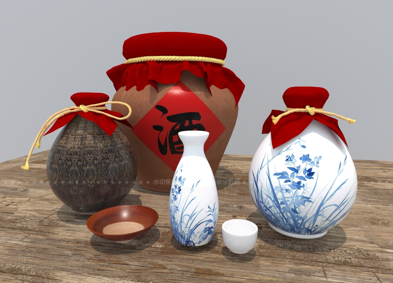 厨房用品3D模型下载【ID:1186911482】