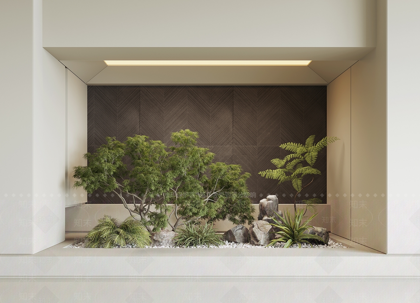 现代室内景观3D模型下载【ID:1186914404】
