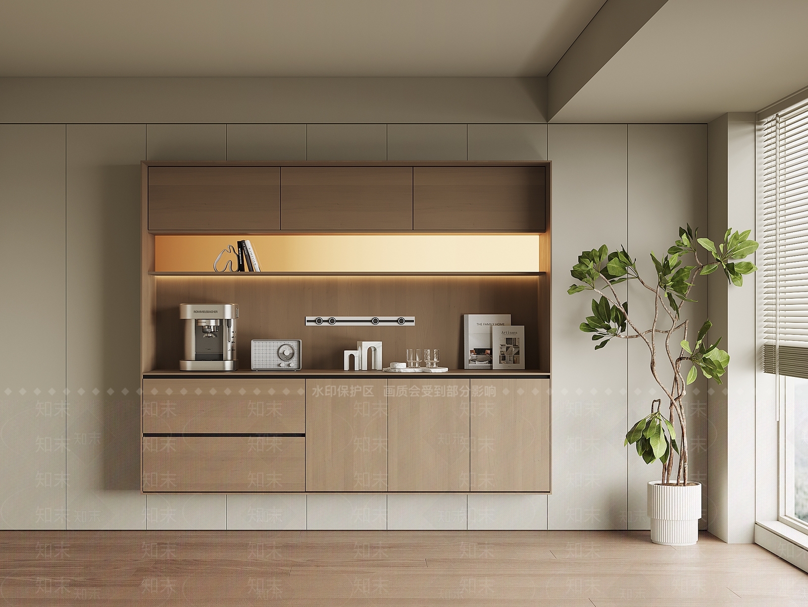 现代家居餐厅SU模型下载【ID:1186918020】