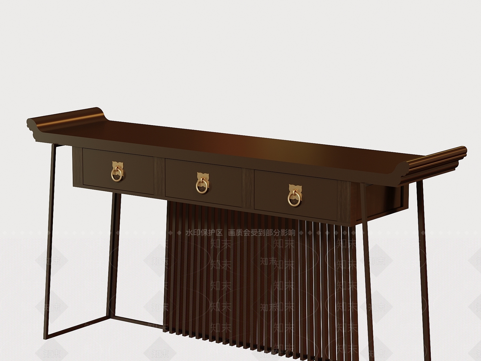 新中式中式条案3D模型下载【ID:1186918135】