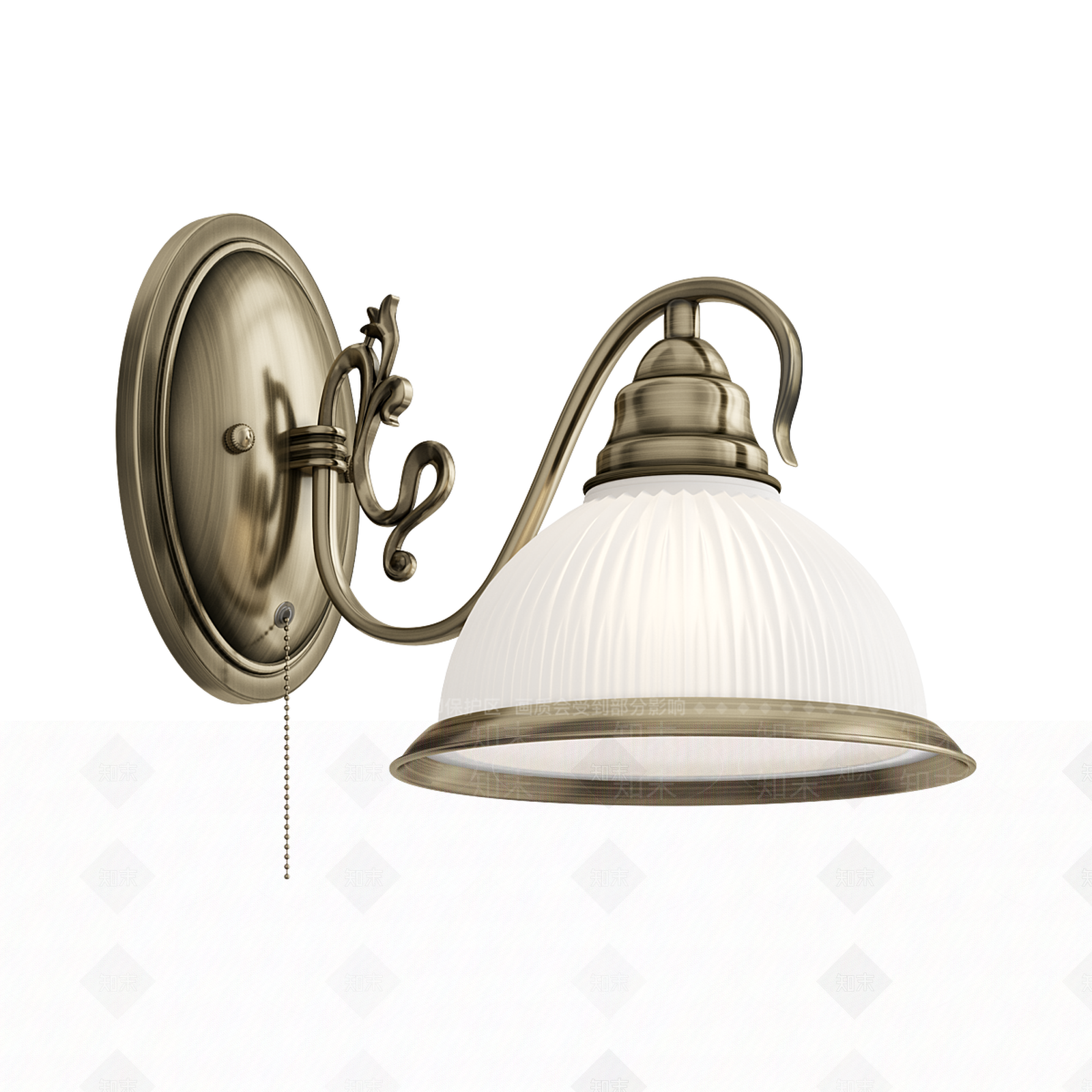 美式欧式床头壁灯SU模型下载【ID:1186927480】