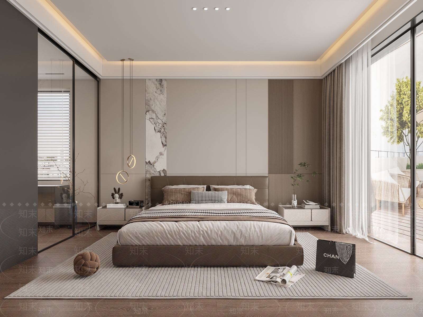 现代衣帽间3D模型下载【ID:1215036329】