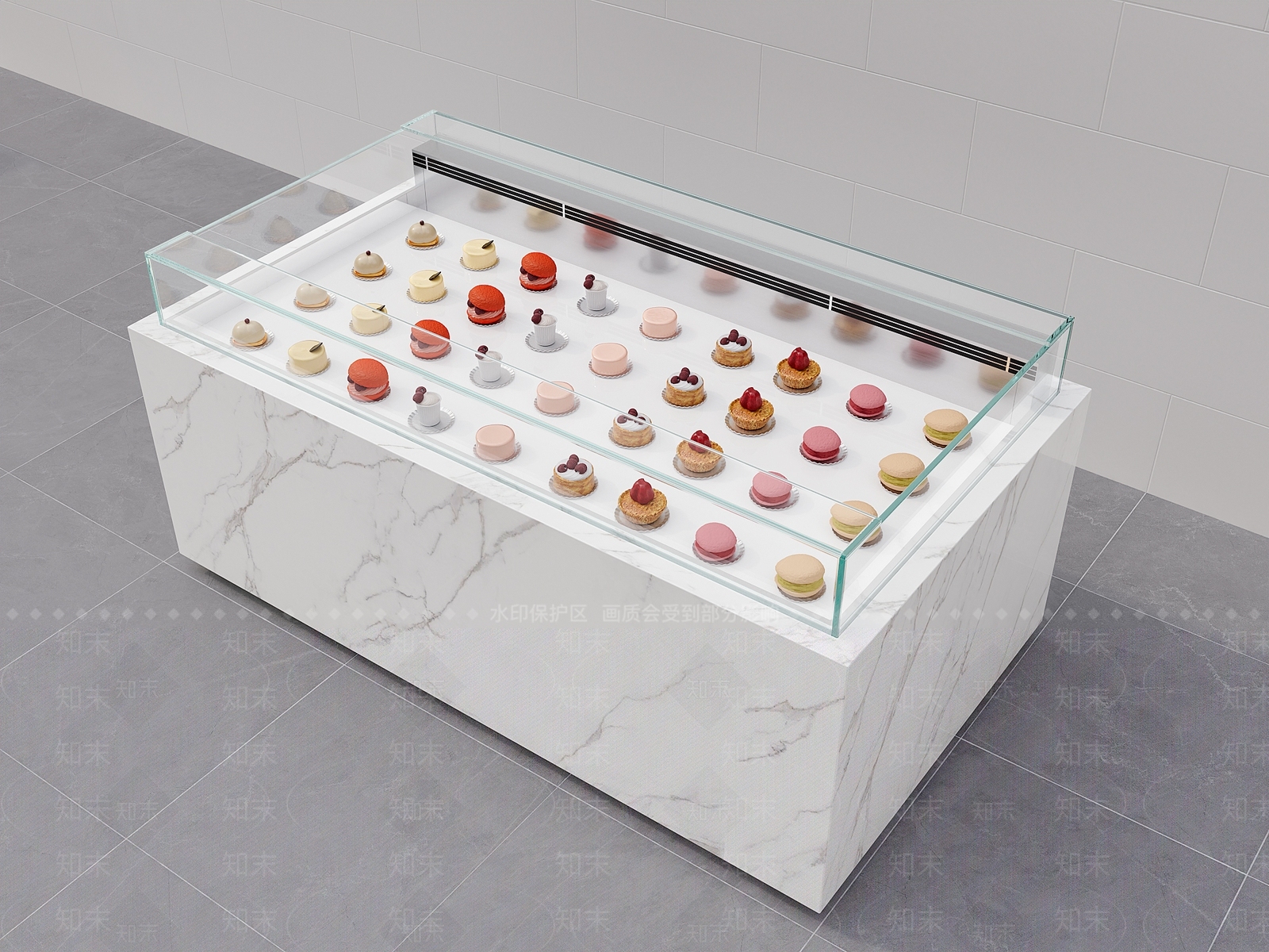 现代甜品面包店3D模型下载【ID:1186929129】