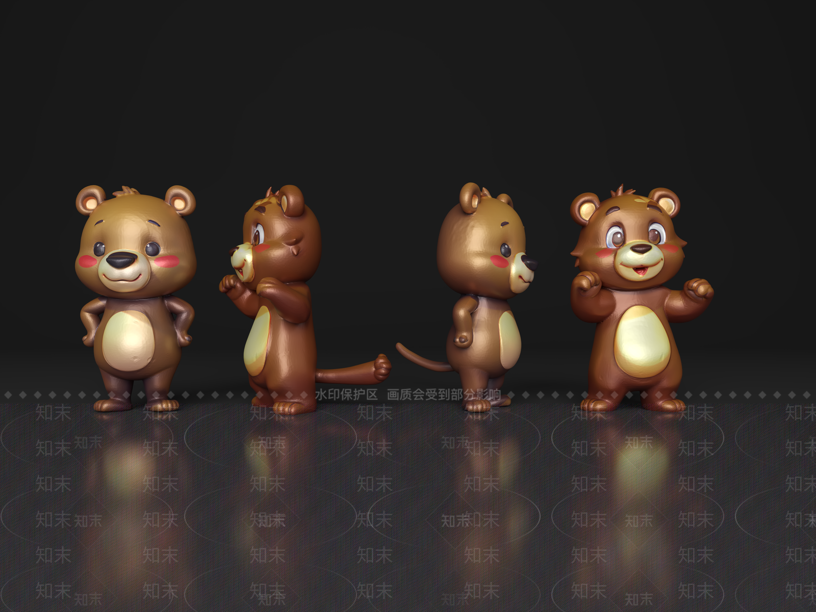 爬行类动物3D模型下载【ID:1186938086】