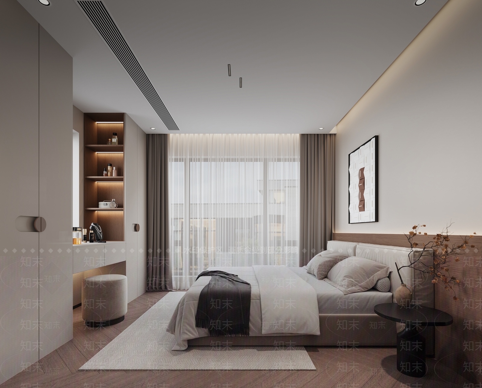 现代家居卧室3D模型下载【ID:1186938314】