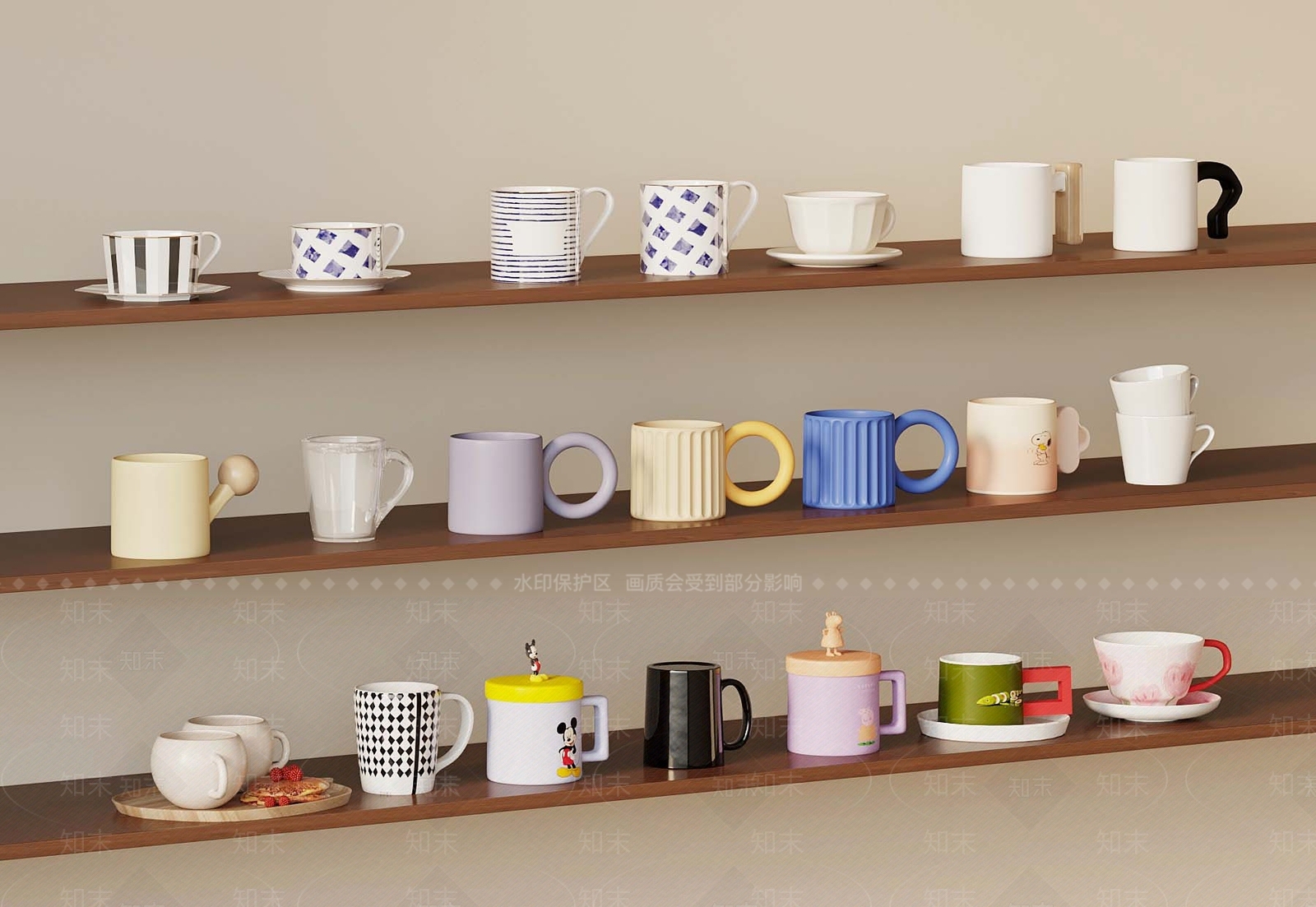 厨房用品3D模型下载【ID:1186939565】