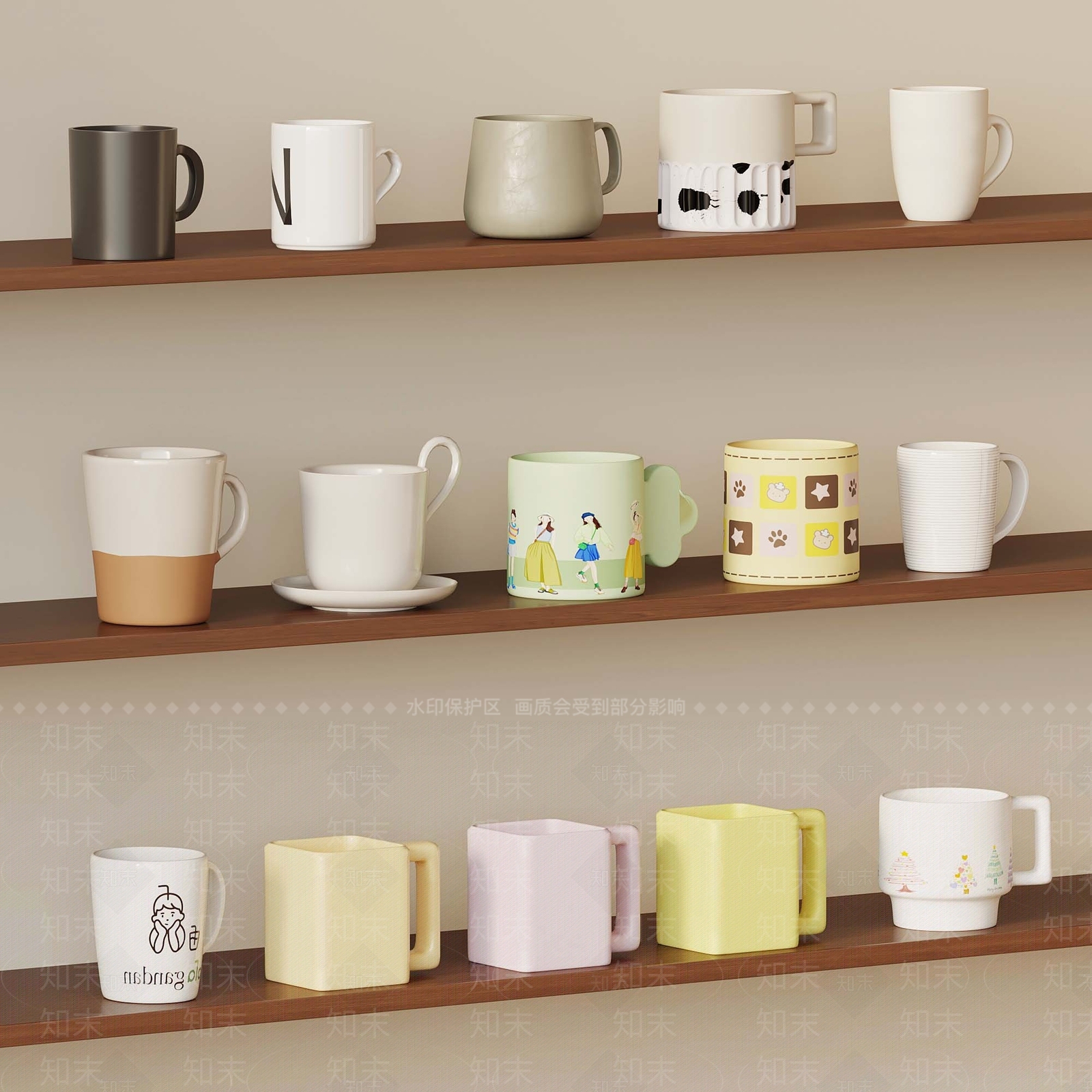 厨房用品3D模型下载【ID:1186939747】