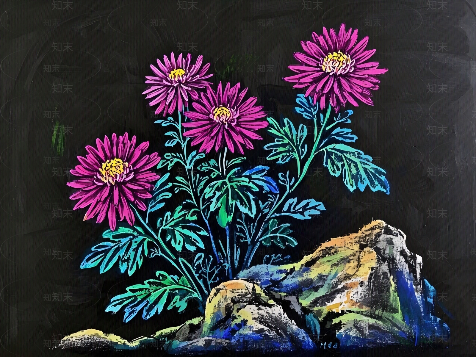 中式挂画贴图下载【ID:1186941574】